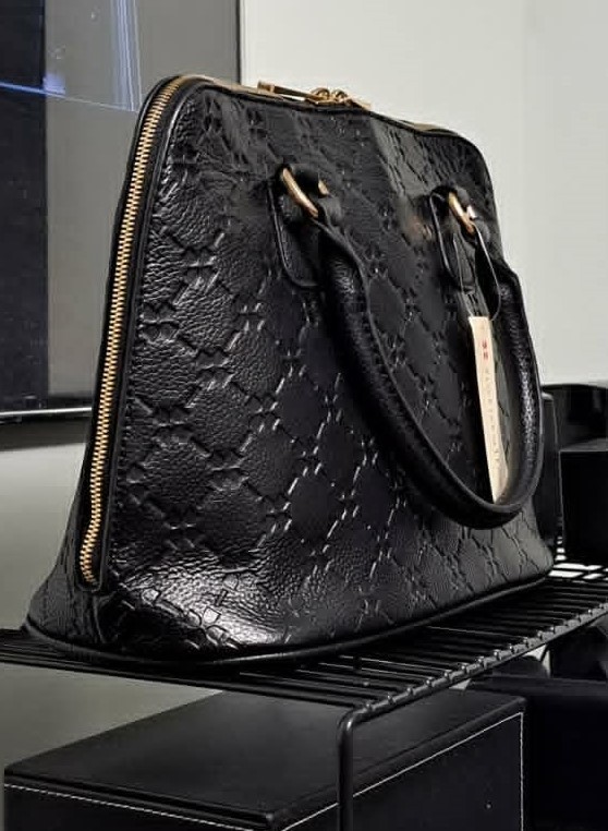 New Naturalizer Black Genuine Leather Satchel Handbag+Free Strap - photo 5