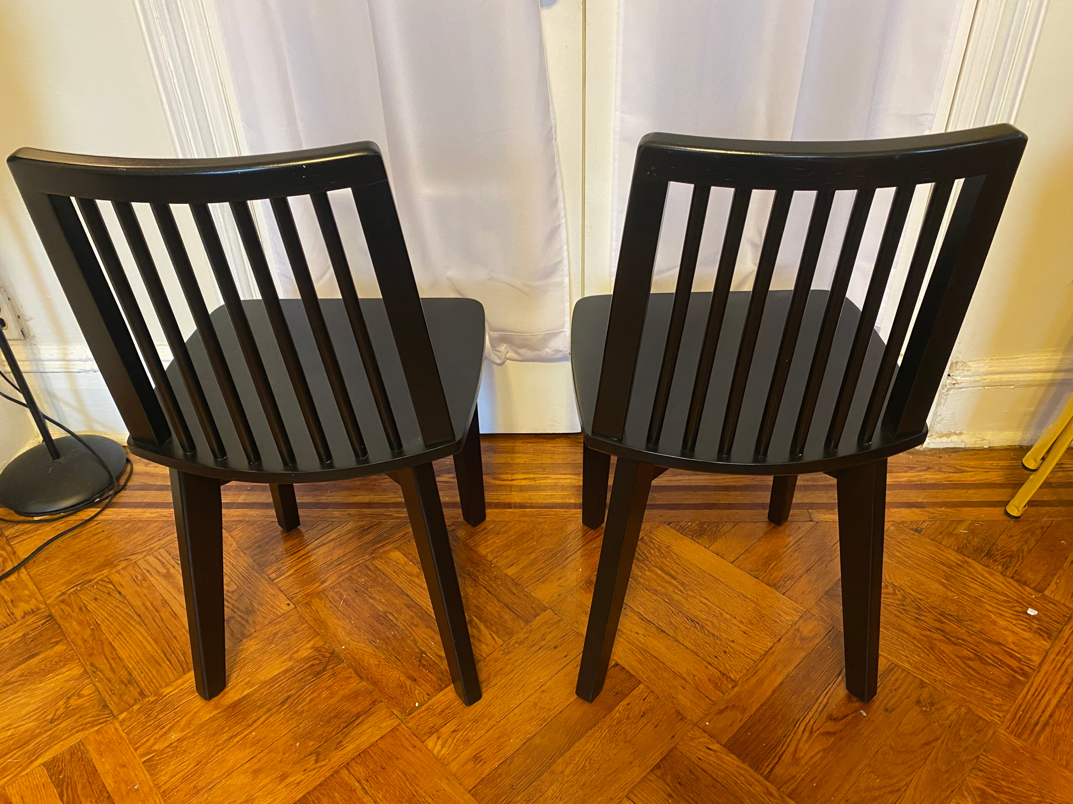 Linden Modified Windsor Wood Dining Chair Black x2 - photo 3
