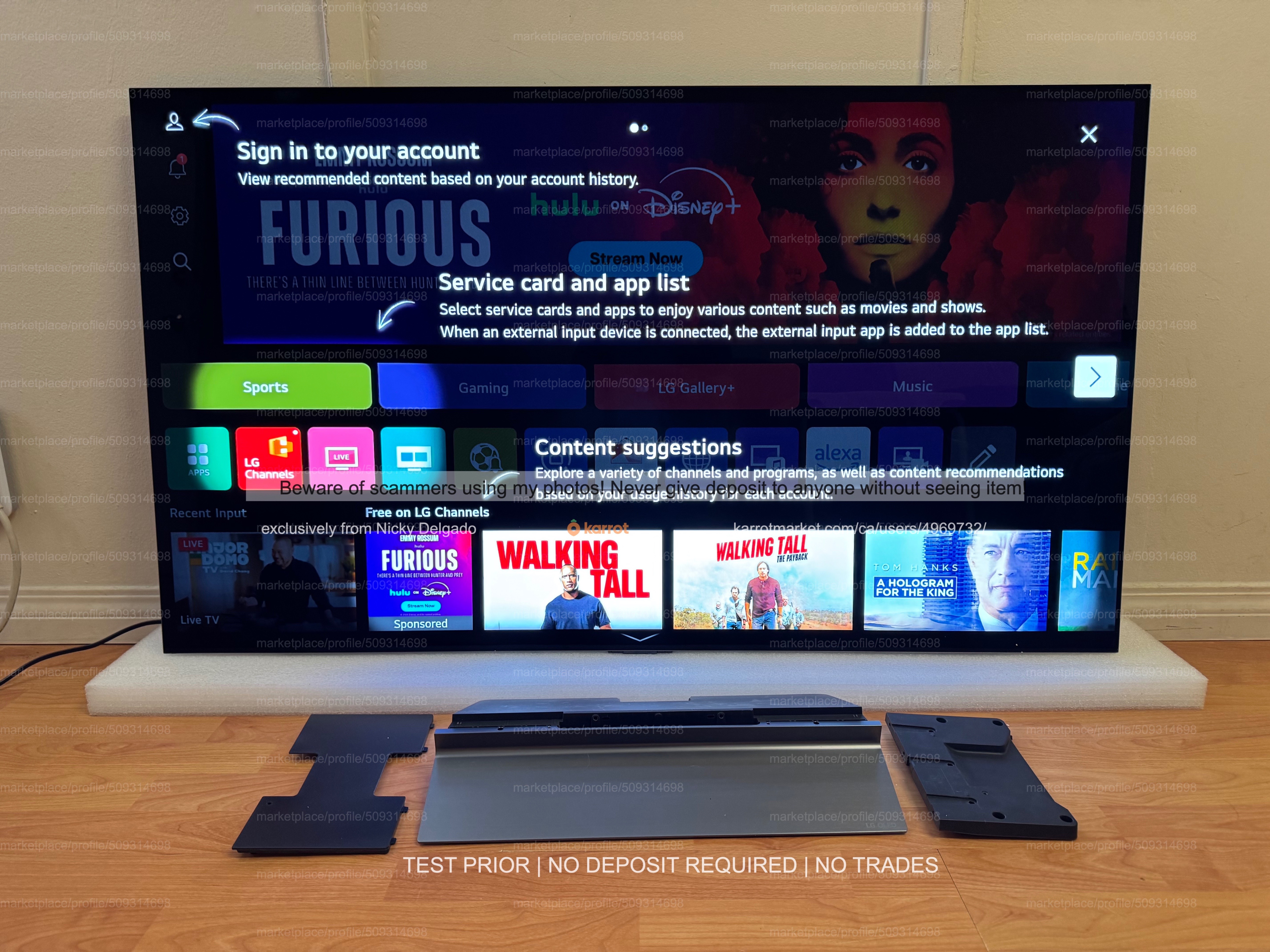 LG 55" C5 OLED evo 4K 144Hz HDR Smart TV with Warranty - photo 2