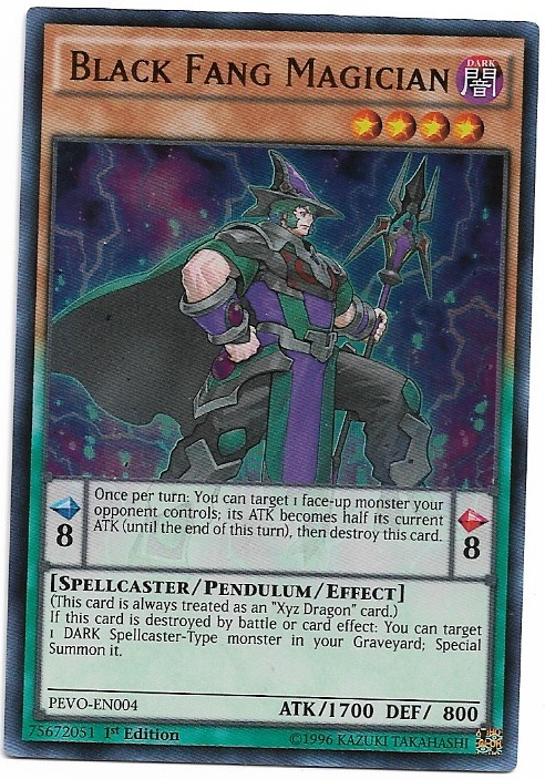 Yu-Gi-Oh Black Fang Magician PEVO-EN004 Holo LP