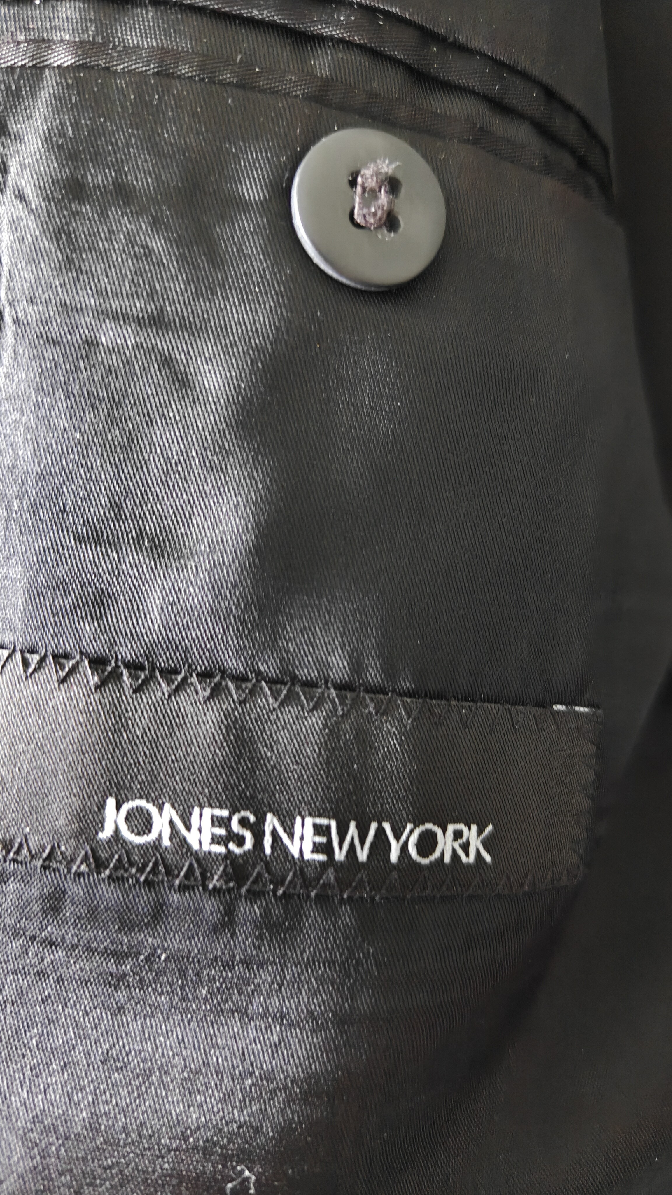 Black Jones New York lightweight wool sports jacket, Sz 42R  NEW - photo 3