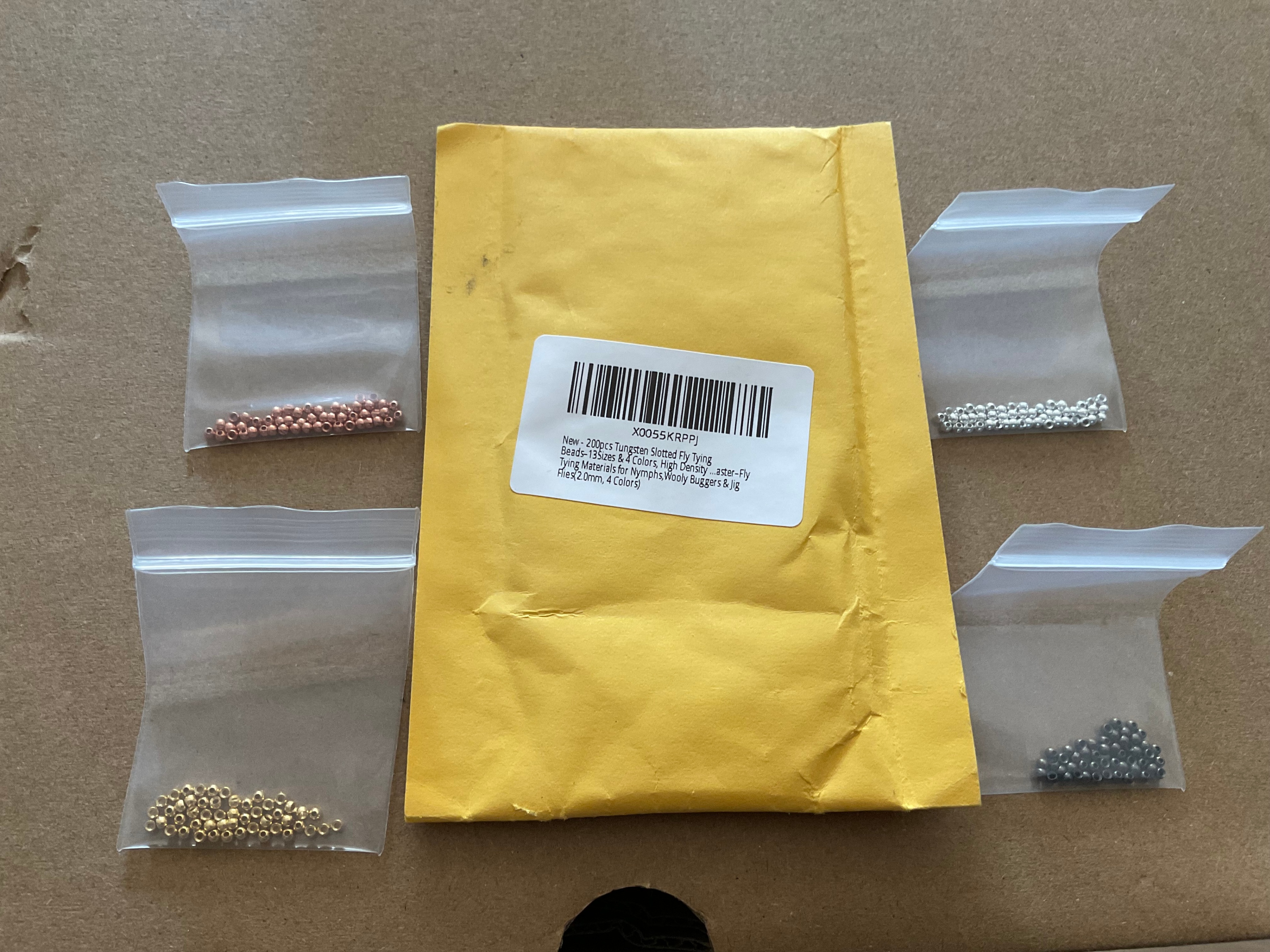200pcs Tungsten Fly Tying Beads 2.0mm