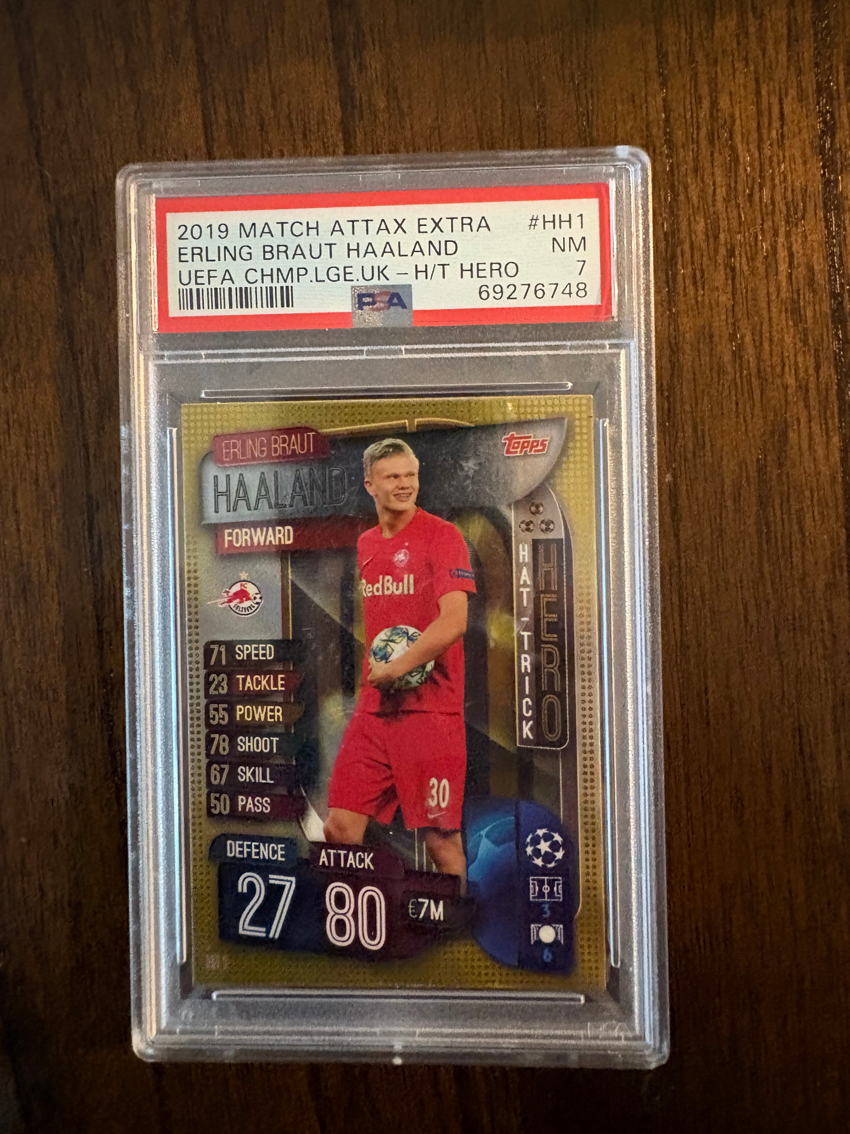 Topps Match Attax Erling Haaland Trading Card