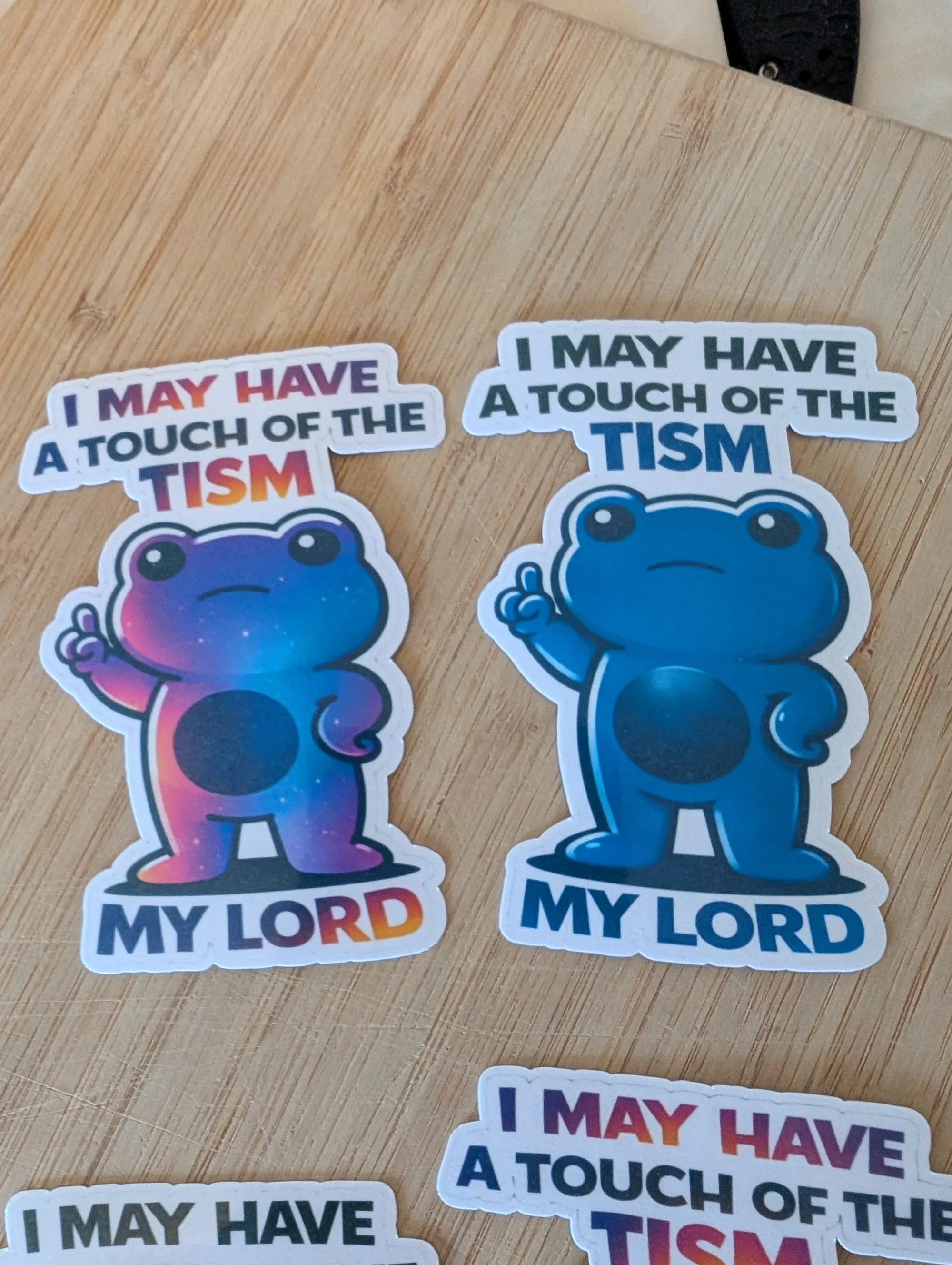 Touch of the tism my lord 4" die cut decal 4pcs - photo 4