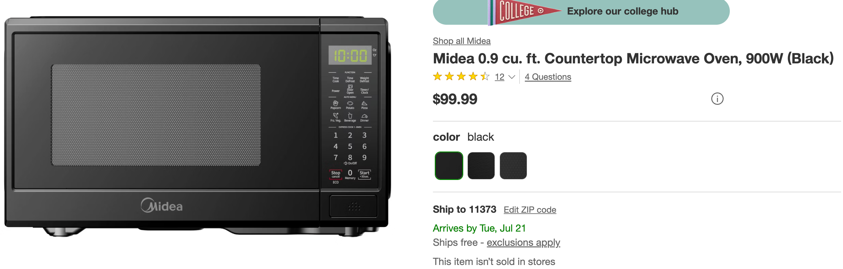 COUNTERTOP MICROWAVE-MIDEA - photo 5