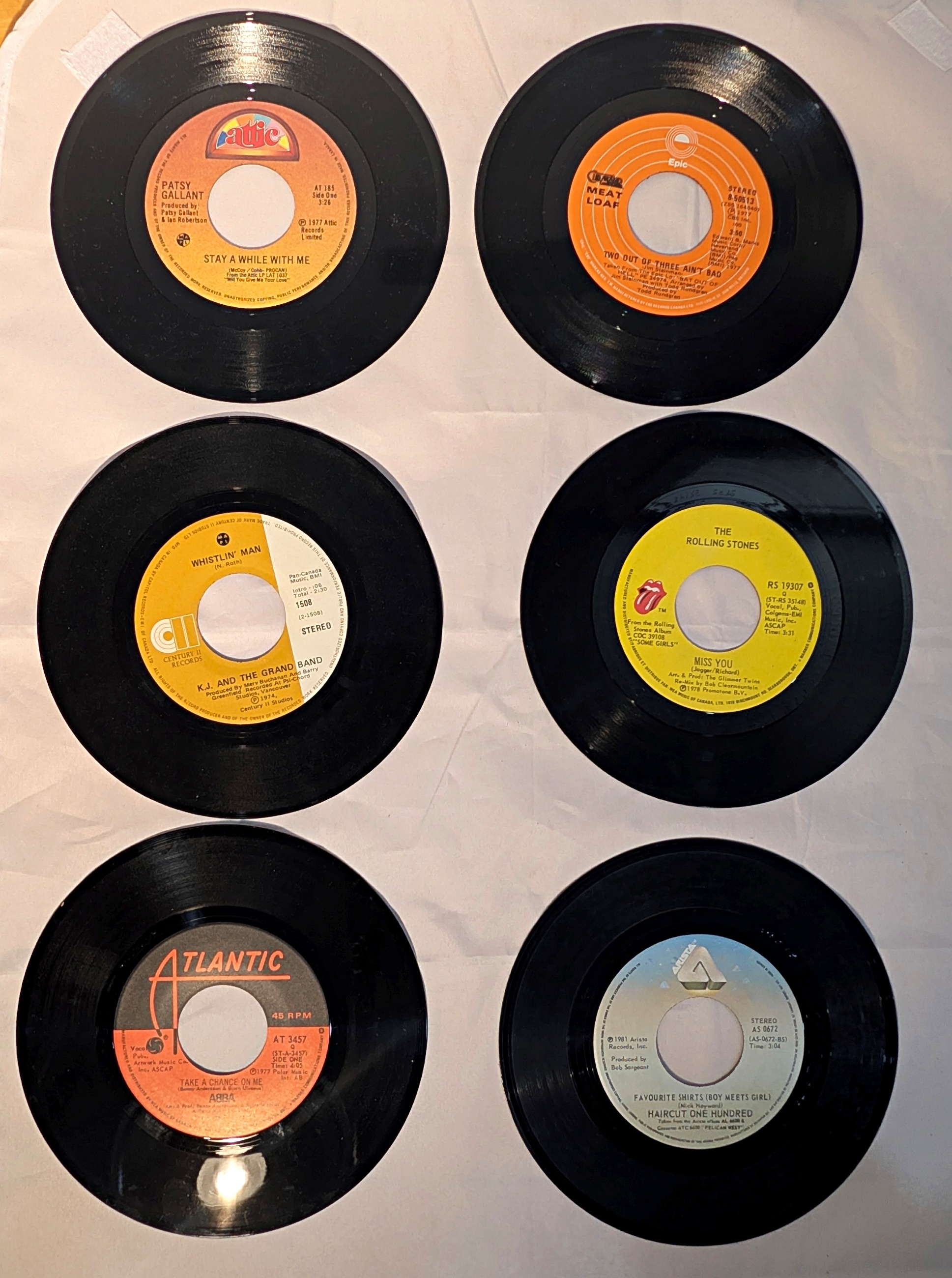 (23) 7" 45rpm Vinyl Records
