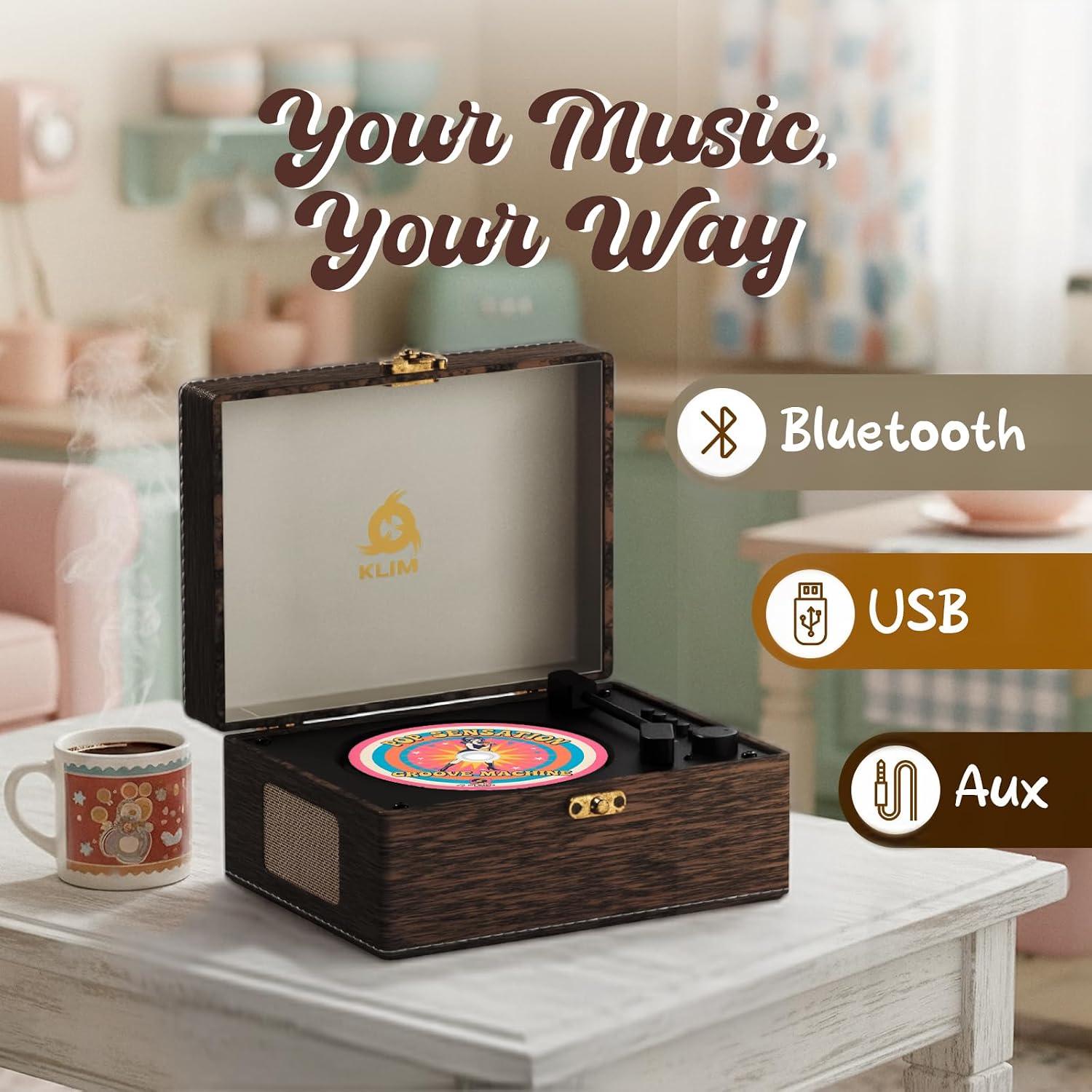 Retro CD Player – Vintage Style CD Player with Speakers - photo 4
