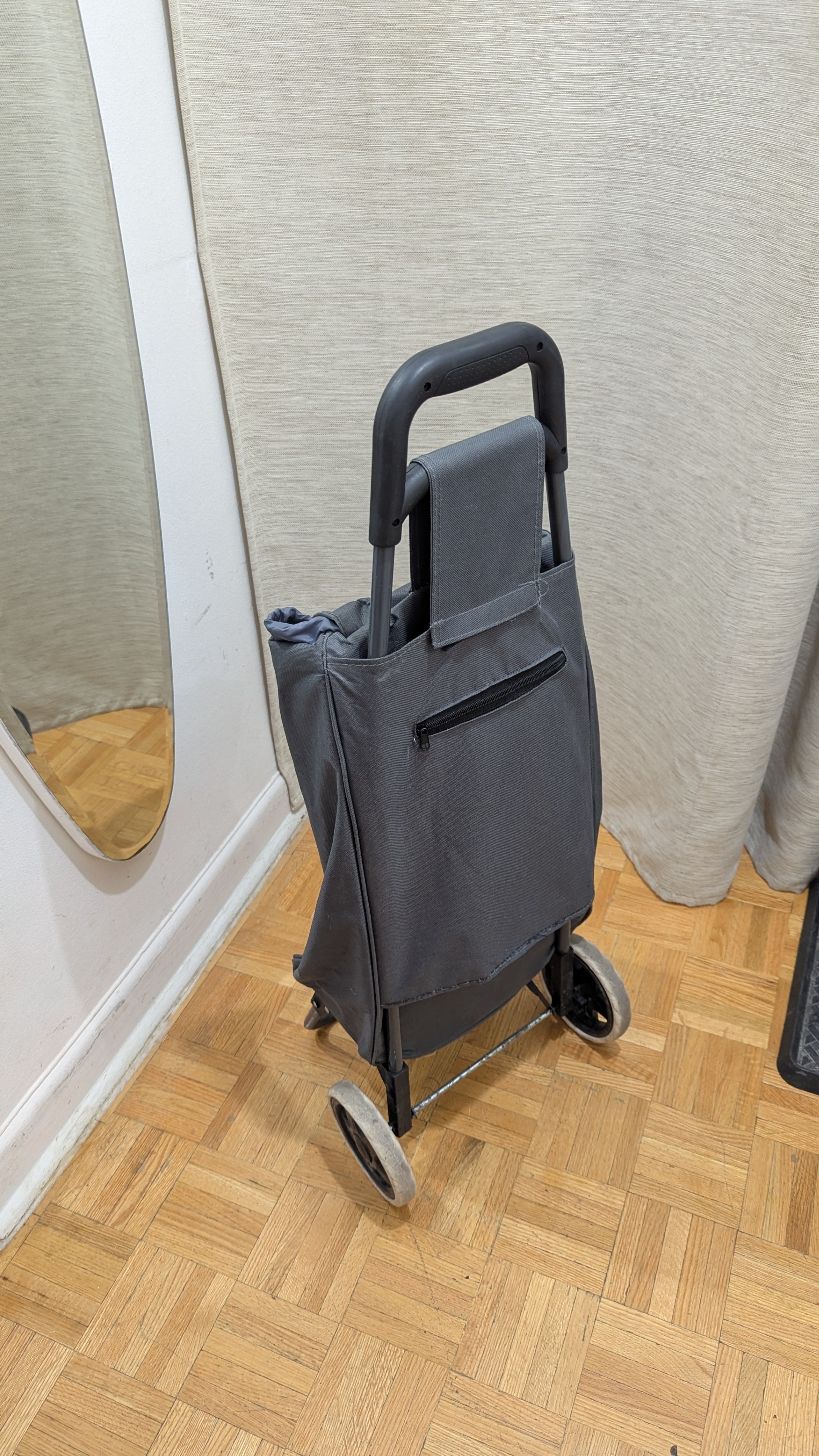 USED Compact Portable Folding Luggage Shopping Cart Trolley Bag - photo 2