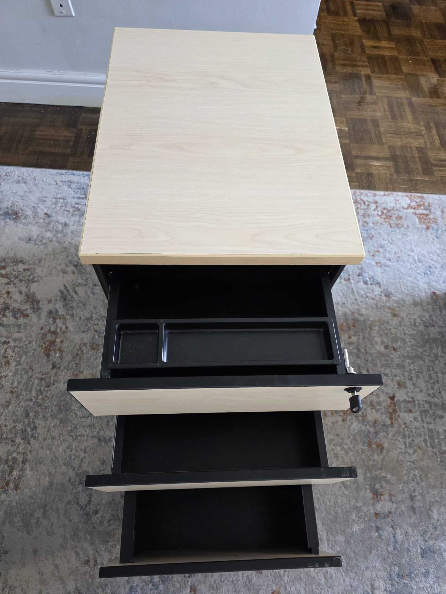 File Cabinet with Wheels and Lock - photo 3