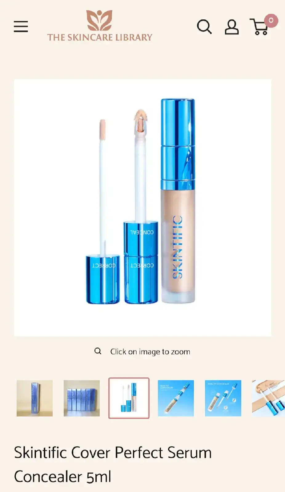 Skintific Cover Perfect Serum Concealer 03 Petal