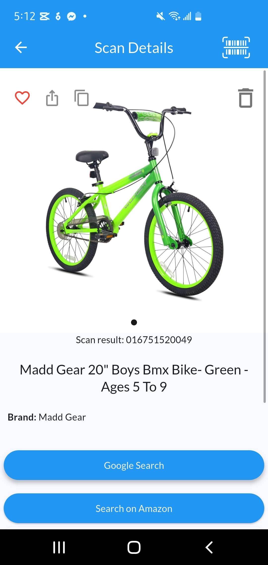 Madd Gear 20" Boys BMX Bike- Green - Ages 5 to 9 - photo 4