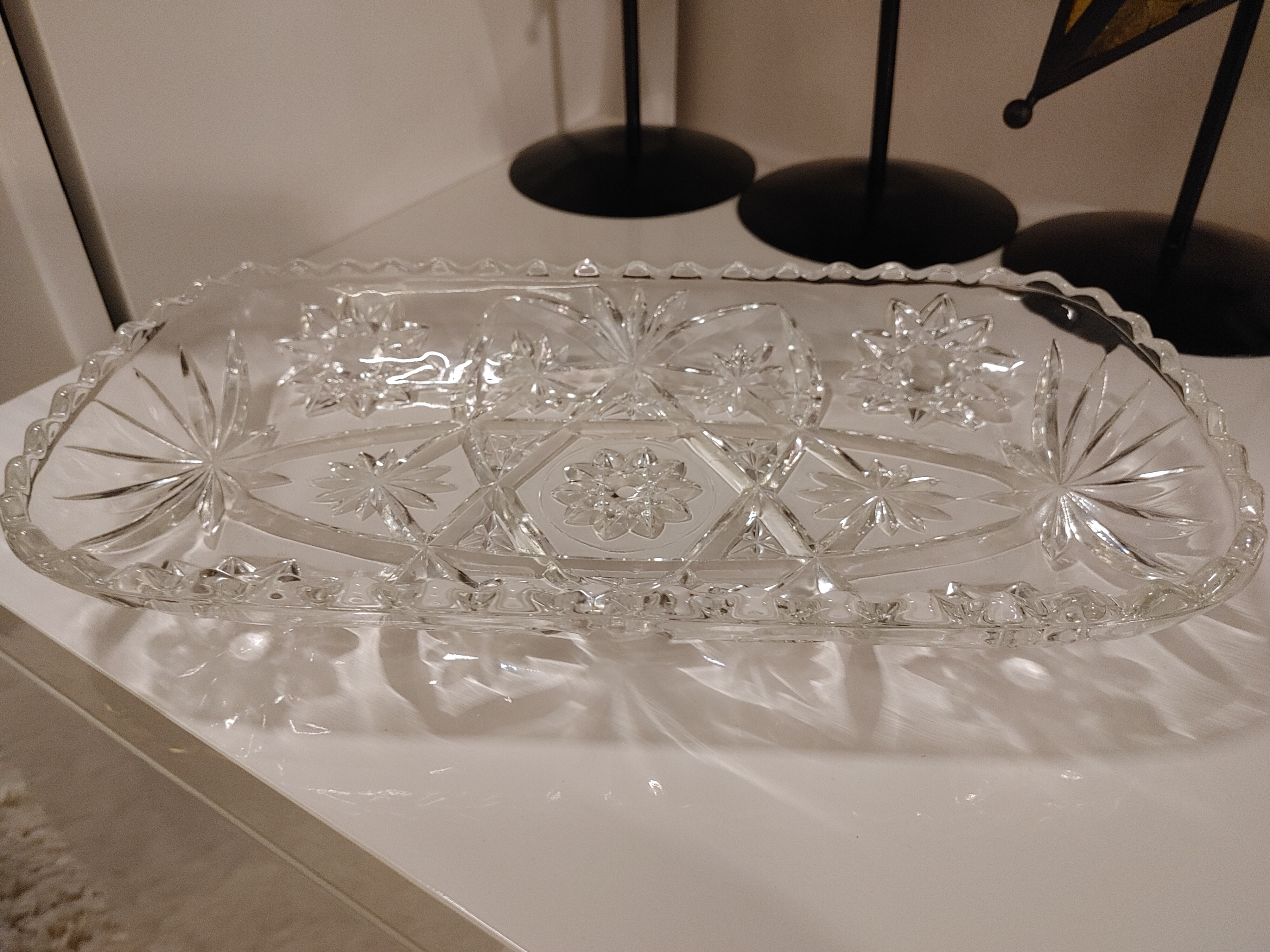 CRYSTAL BOWLS, CANDY DISHES, PLATTERS