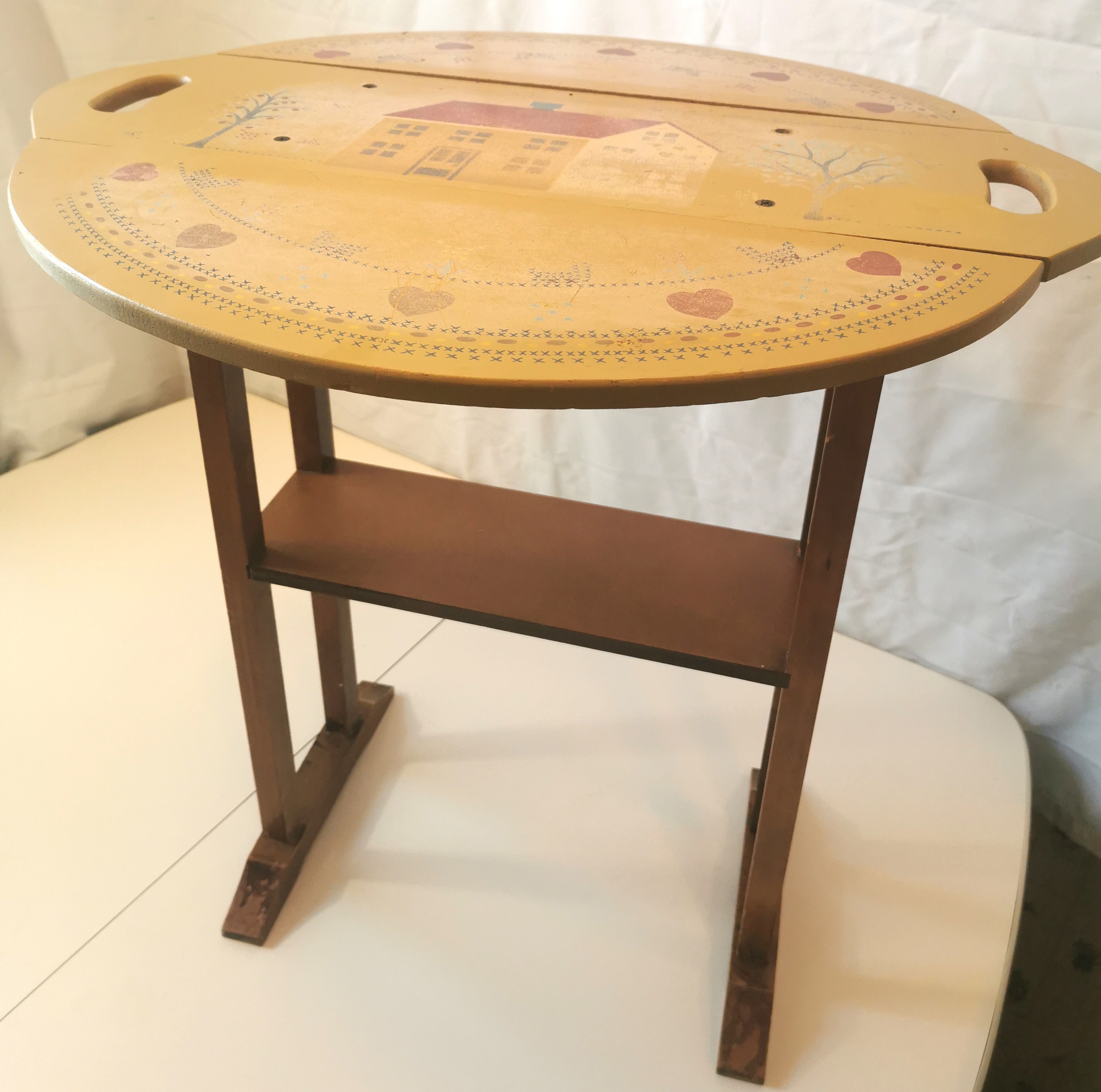 1989 Carol Wright Sales Drop Leaf Country Accent Table - photo 2