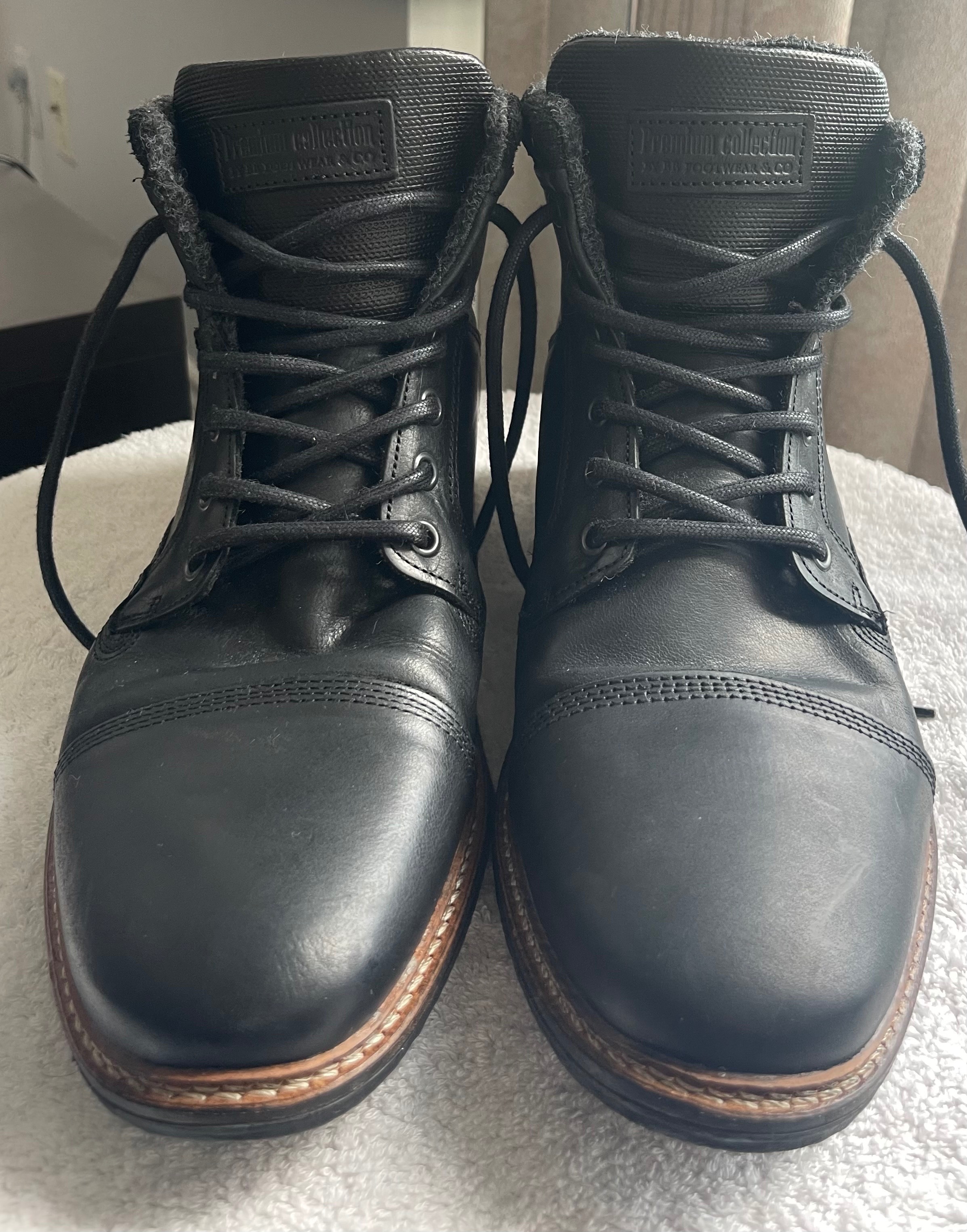 Browns B2 Black Leather Boots (EUR 44 / US 11) – Worn Twice - photo 4