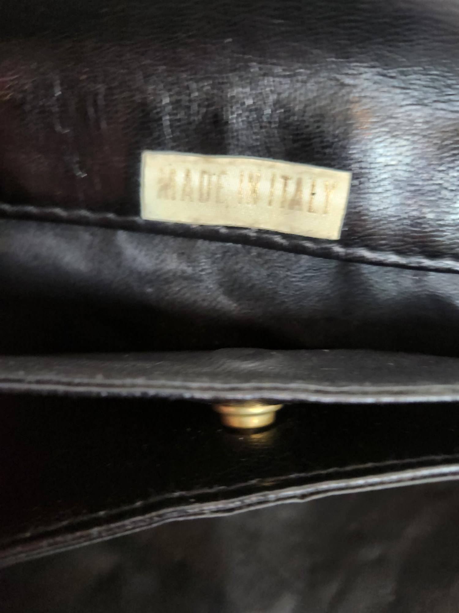 Authentic Mid-Century Clutch, Italian Leather - photo 5