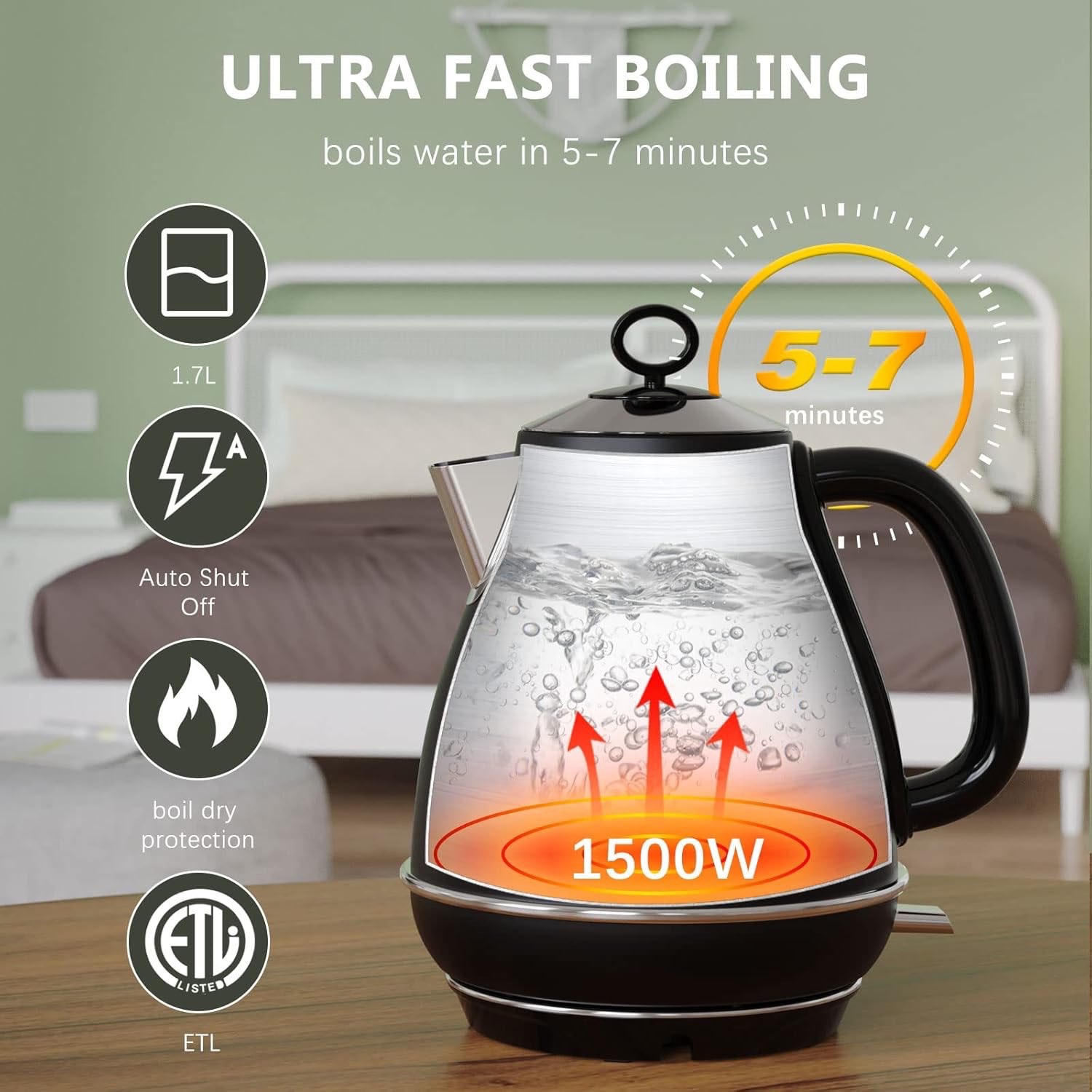 Evoloop 1.7L 電熱水壺 Electric Kettle - photo 5
