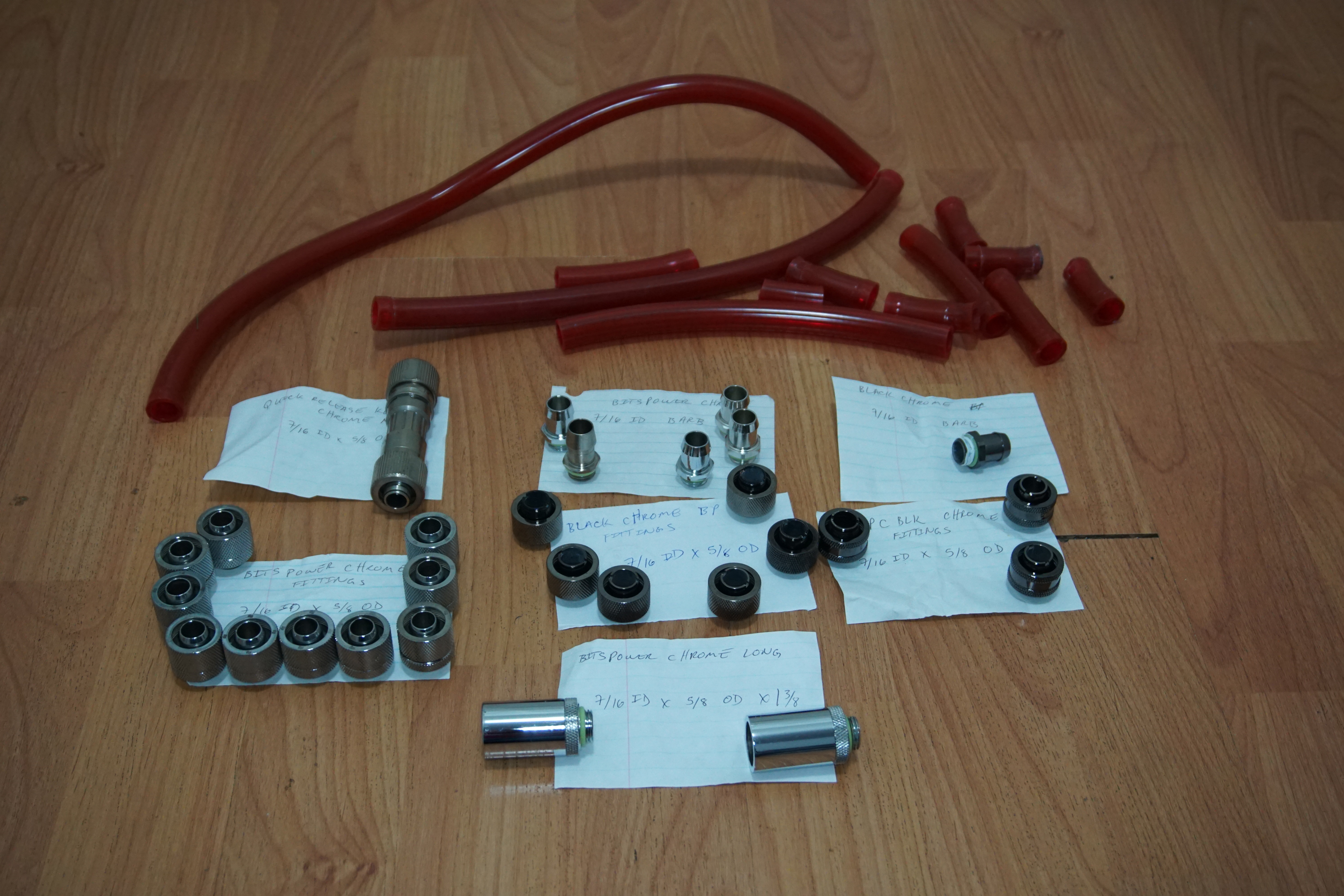 7/16 ID x 5/8 OD water cooling fittings