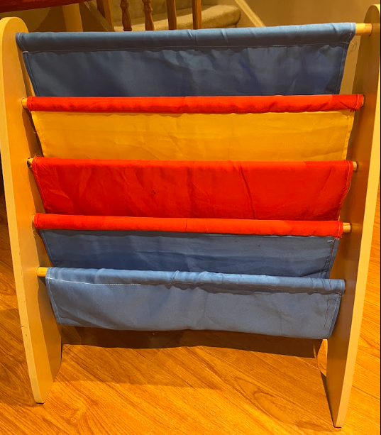 Children’s Canvas Sling Bookshelf / Toy Book Rack