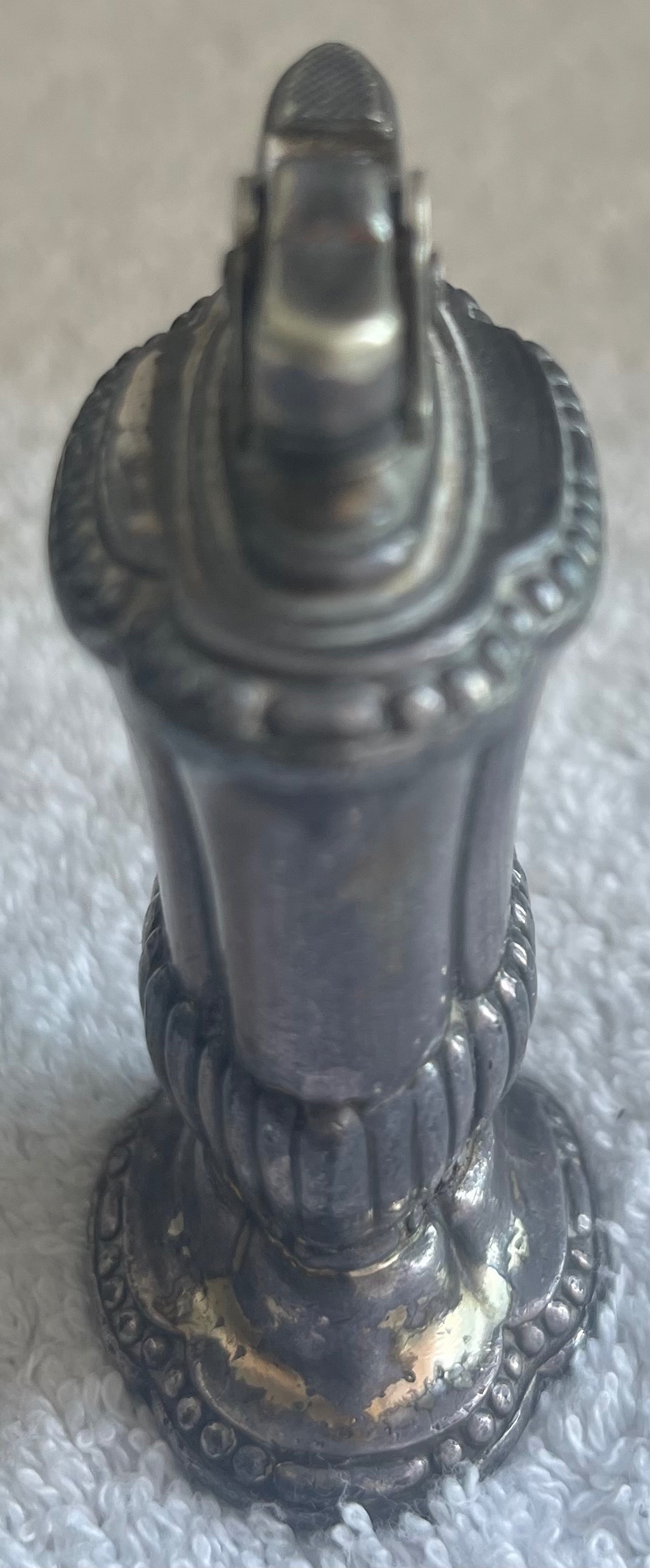 Vintage 1950s Ronson Mayfair Silver-Plated Table Lighter - photo 3