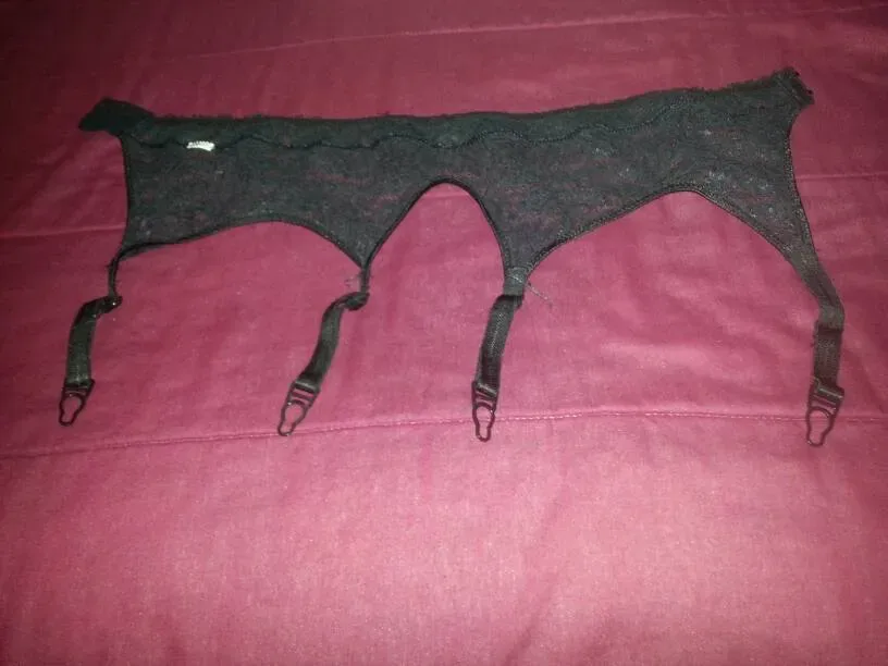 Black garter belt