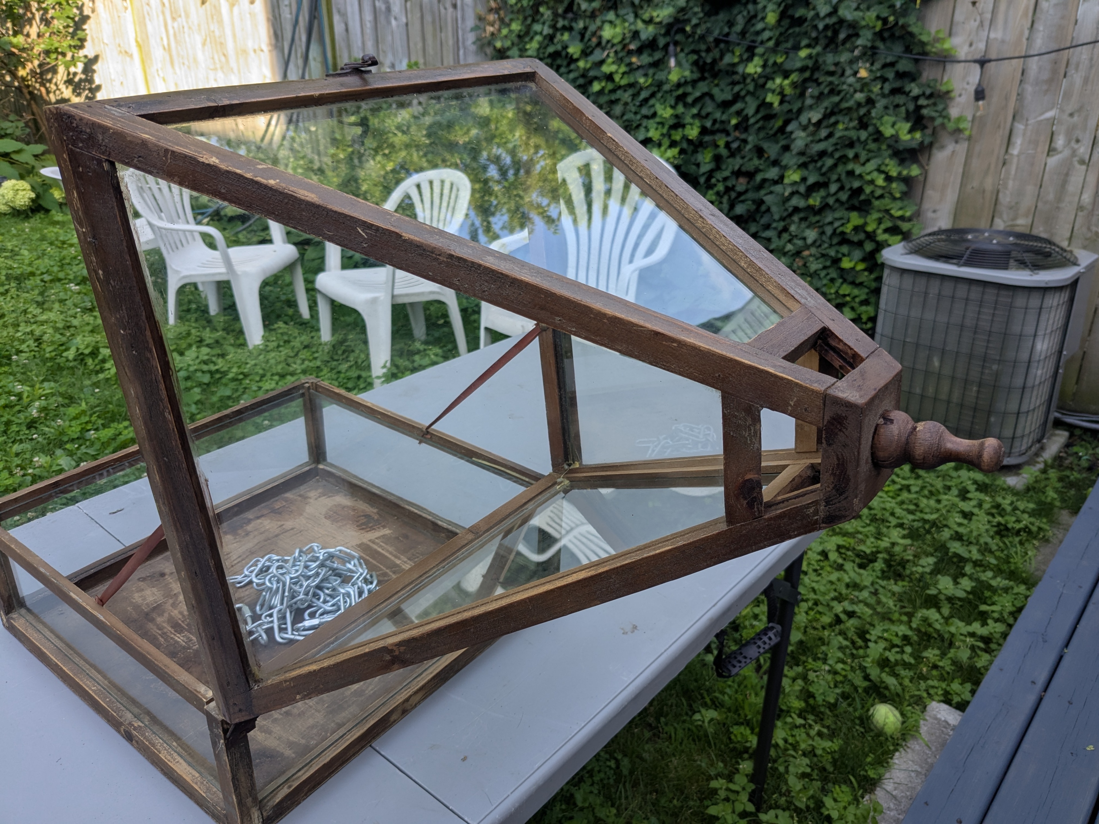 Vintage Wood Display Case / Terrarium - photo 5