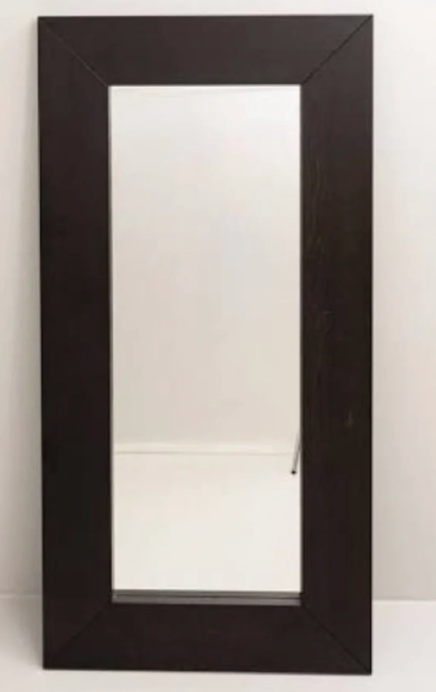 Ikea large dark wood framed wall mirror - photo 2