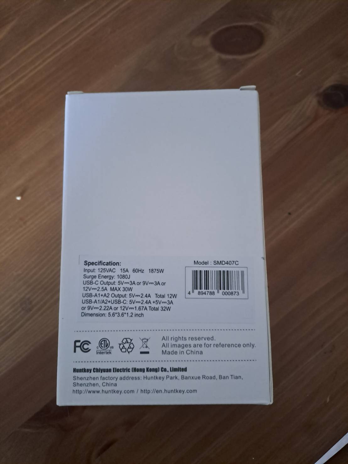 Brand New Huntkey Outlet Extender (4AC + 3USB) - photo 3