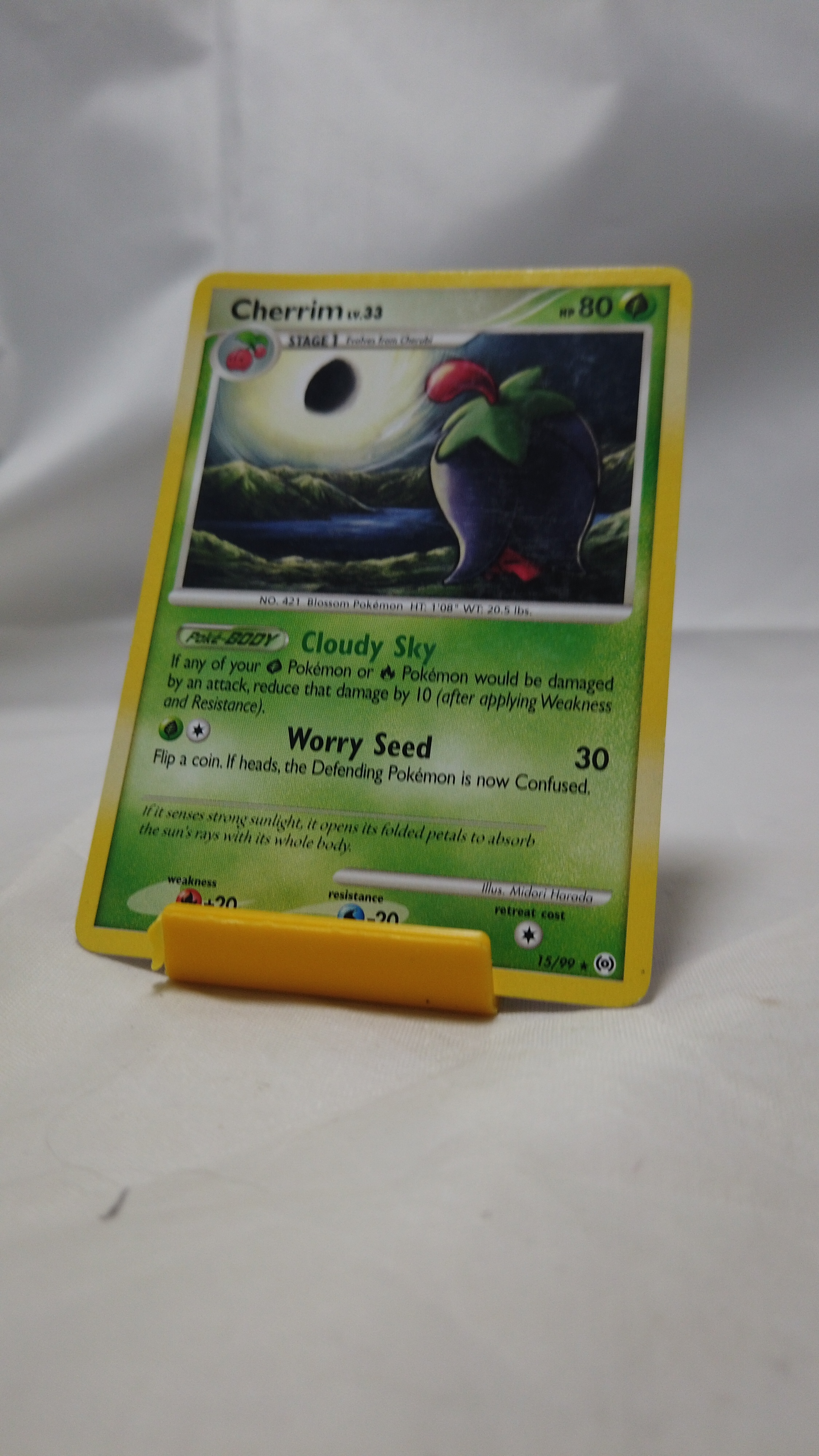Pokemon Cherrim 15/99 Platinum Arceus Rare LP - photo 3