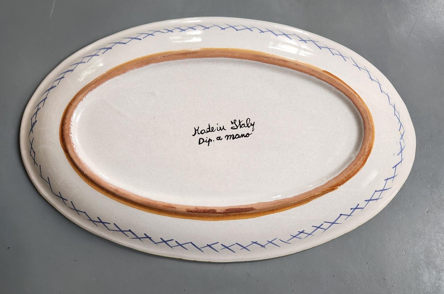 Italian Hand-painted "Dip a mano" Dipping / Antipastos Platter - photo 4
