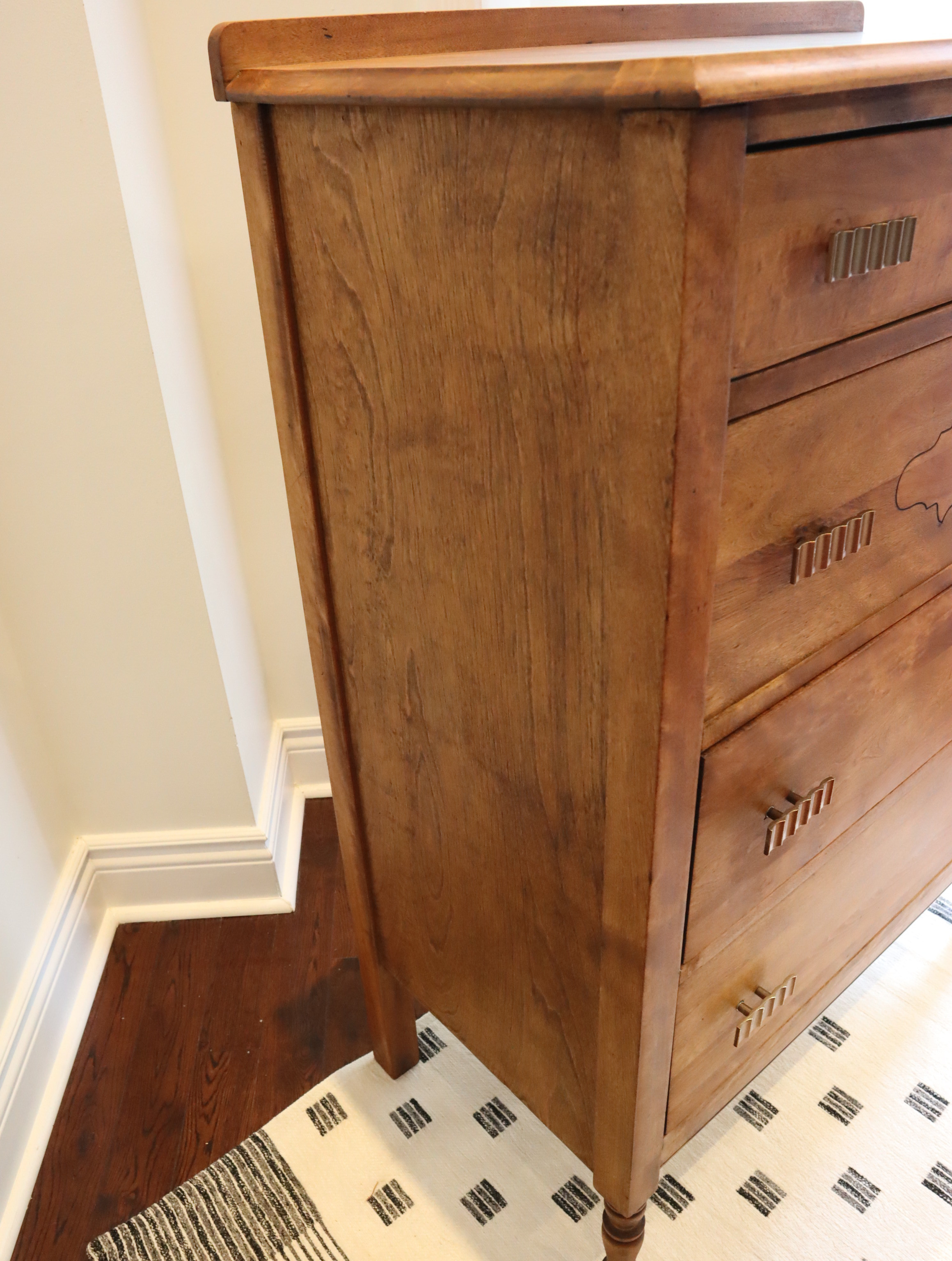Canadian Made Antique Tallboy Dresser - photo 4