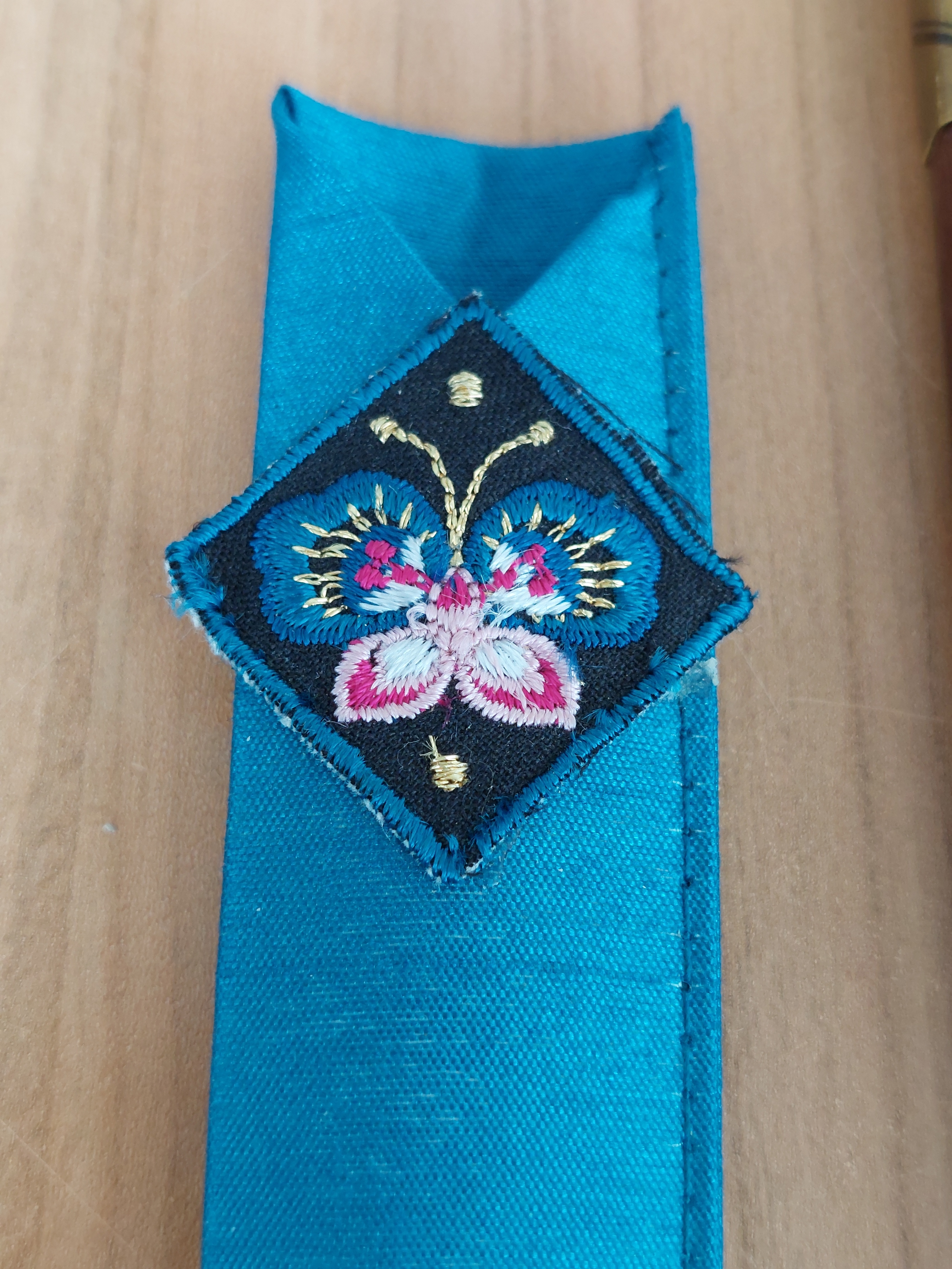 Wooden Chopsticks Blue Butterfly Pouch - photo 3
