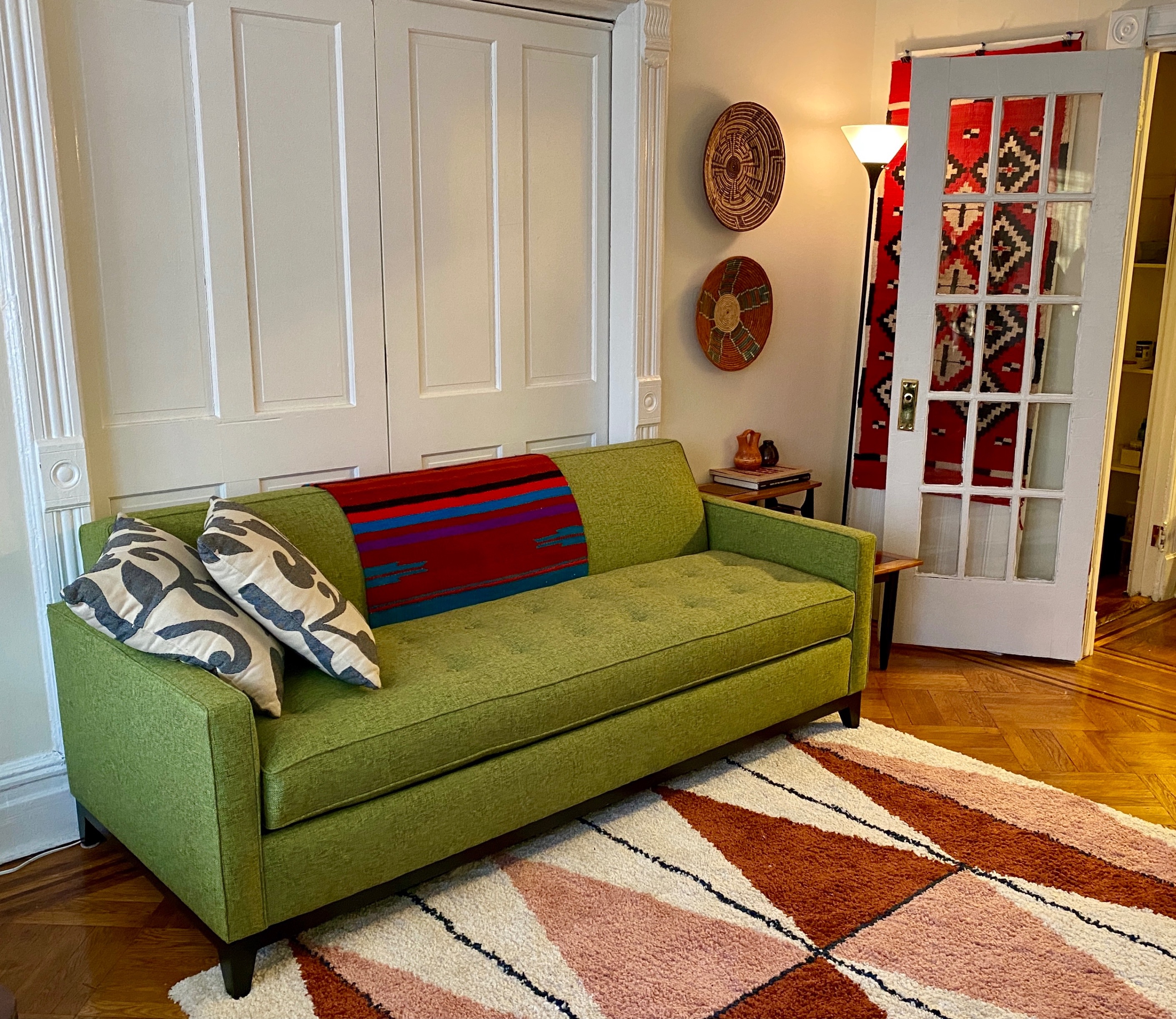 Apt 2B Green Sleeper Sofa