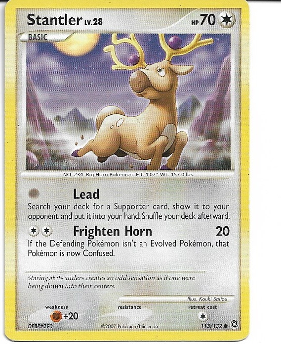 Pokemon Stantler 113/132 Secret Wonders Non-Holo LP
