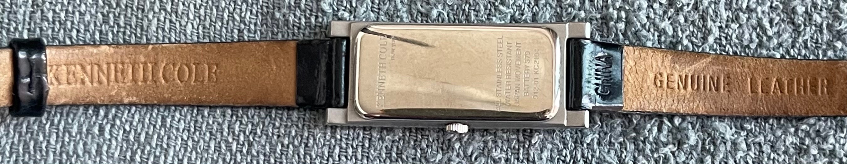 Kenneth Cole Slim Tank Watch KC2104 (Needs Battery) - photo 5