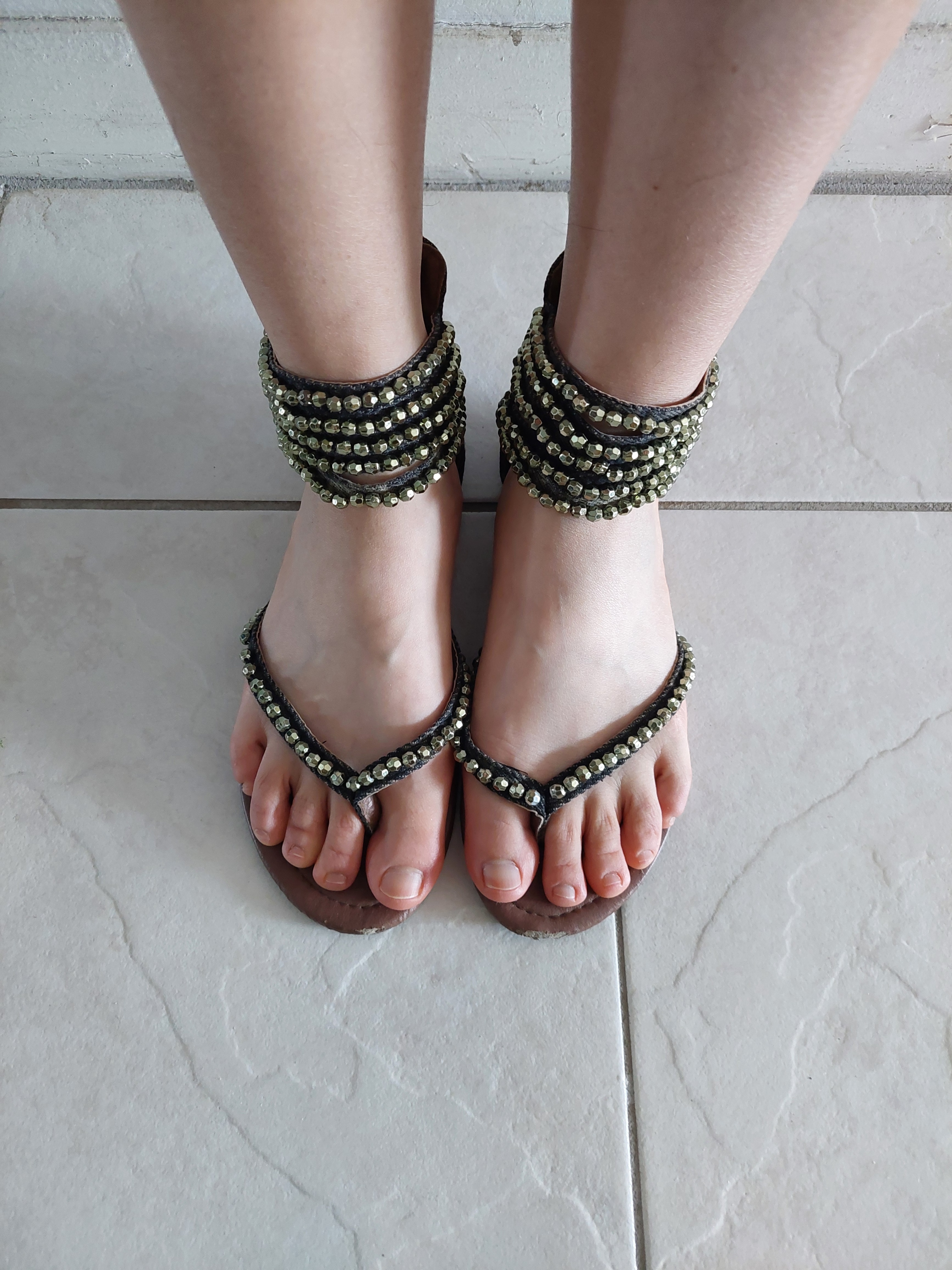 Beaded Gladiator Thong Sandals Women's Summer Vacation Shoes - photo 2