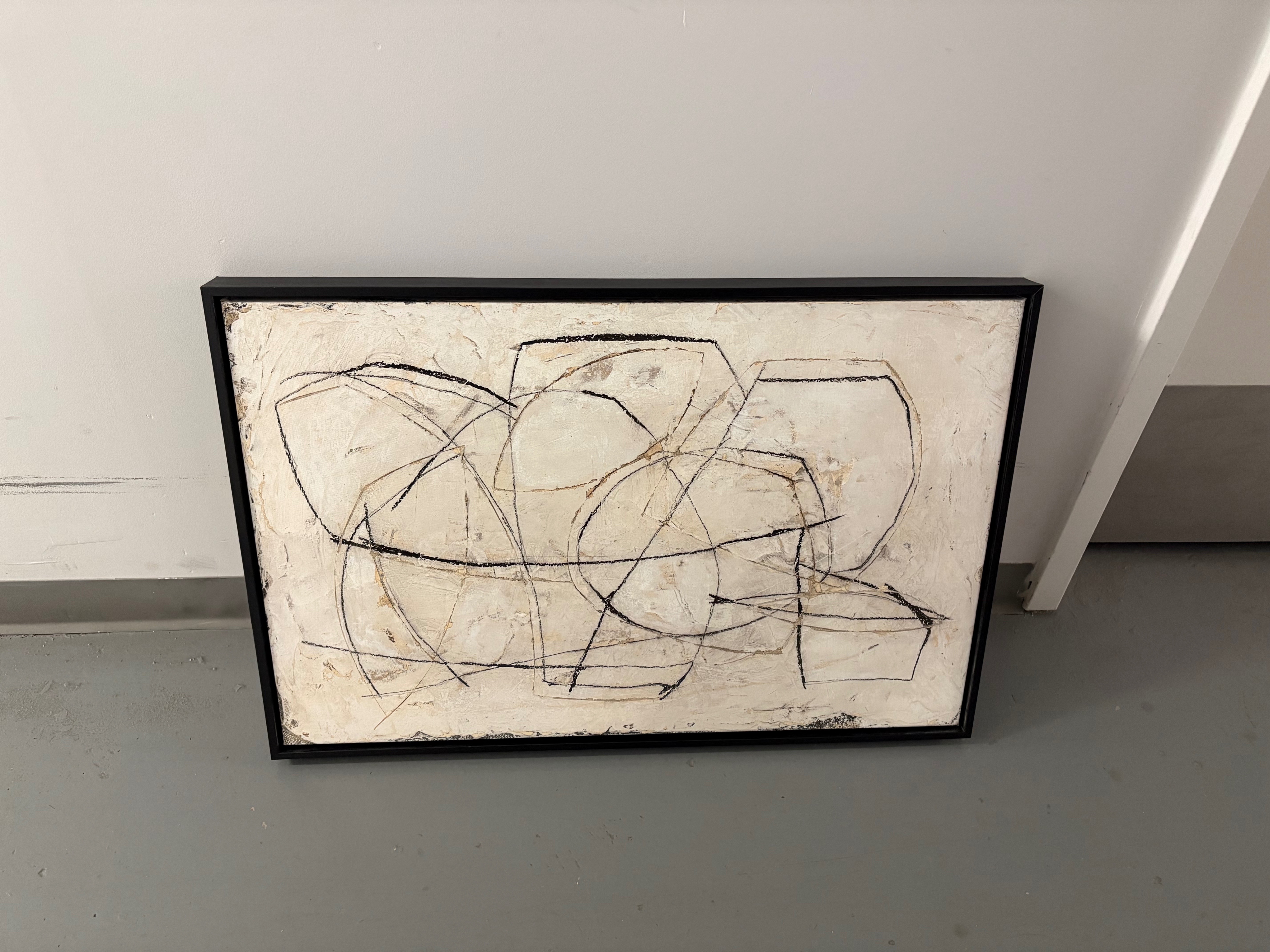 Abstract Framed Canvas Wall Art – 72 × 38 cm - photo 2