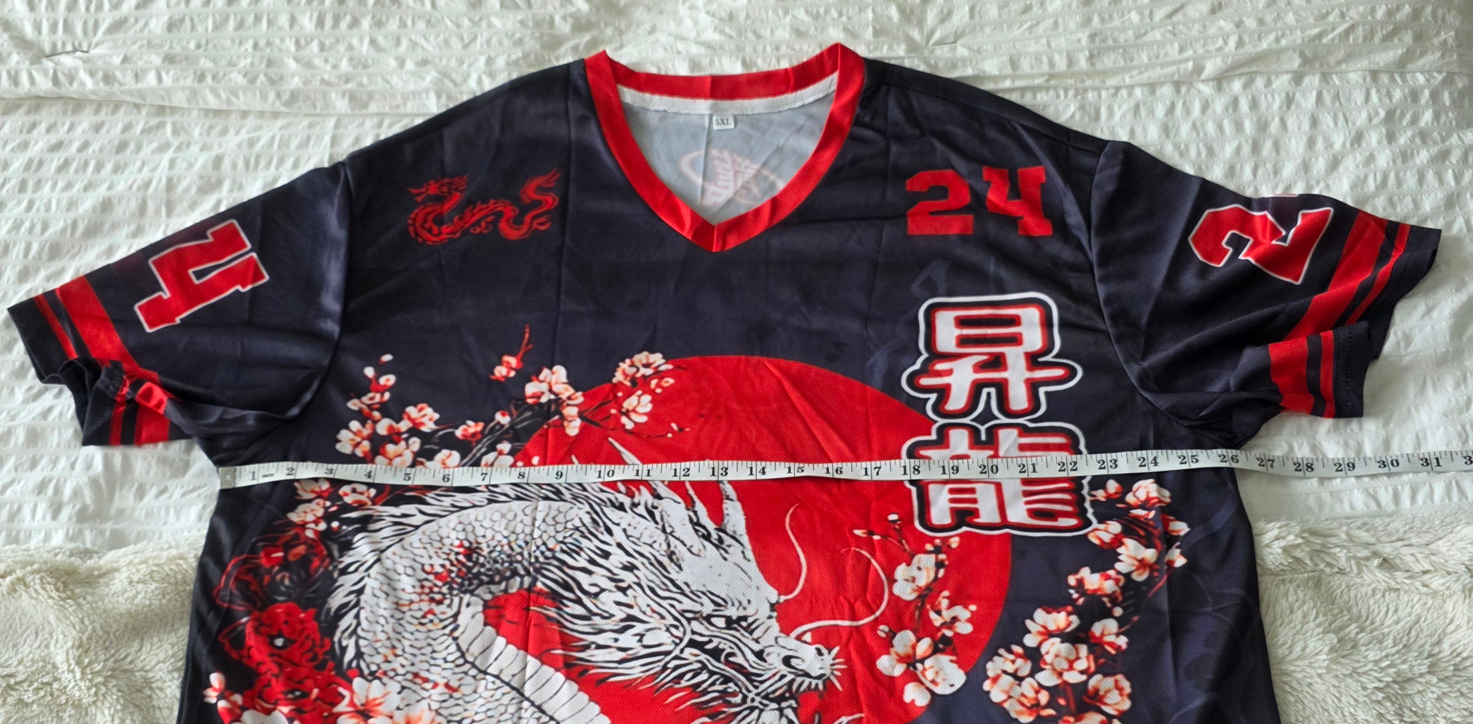 "RYUJIN"-Dragon Print Mesh Jersey-Unisex 2XL-BRAND NEW - photo 5
