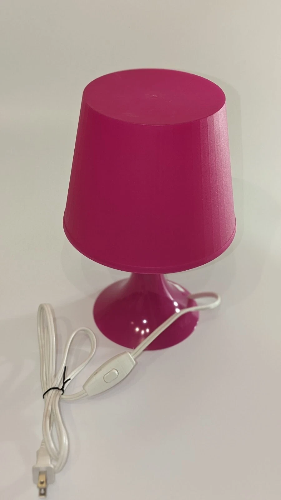Ikea LAMPAN Hot Pink Fuschia Plastic Table Lamp - photo 4
