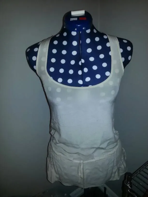 Like-New 100% Silk Guess Los Angeles Open Backed Shirt - photo 2