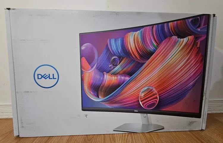 Dell 32” Curved Monitor S3222HN – Broken Screen – For Parts Only