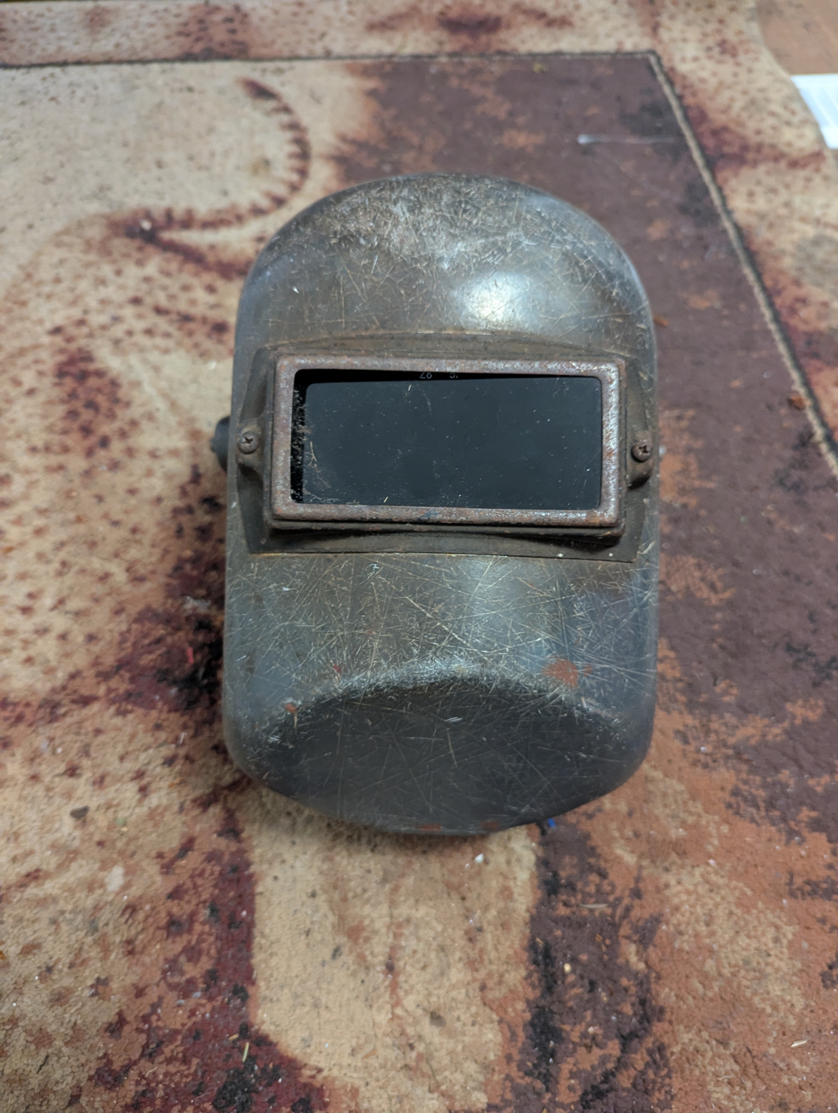 Old Welding Helmet  Thermoplastic