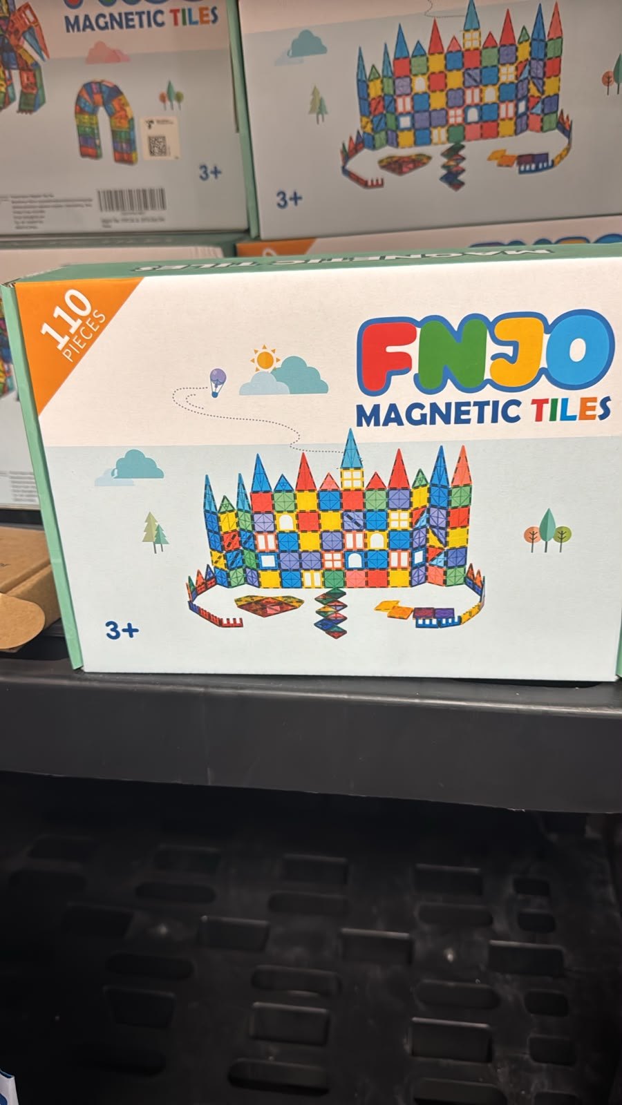 FNJO Magnetic Tiles 110PCS Magnet Building Set – STEM