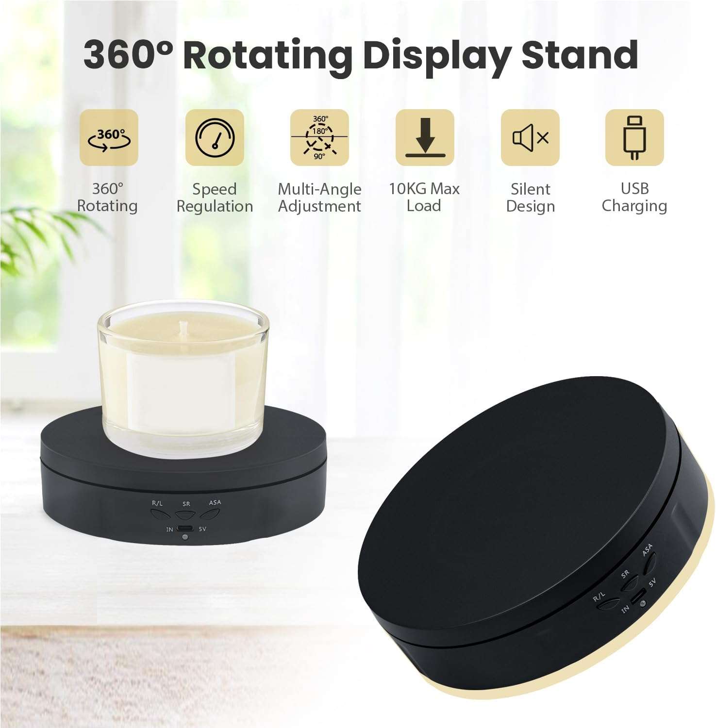 McBazel 360° Rotating Display Stand XR138 - Black - photo 5