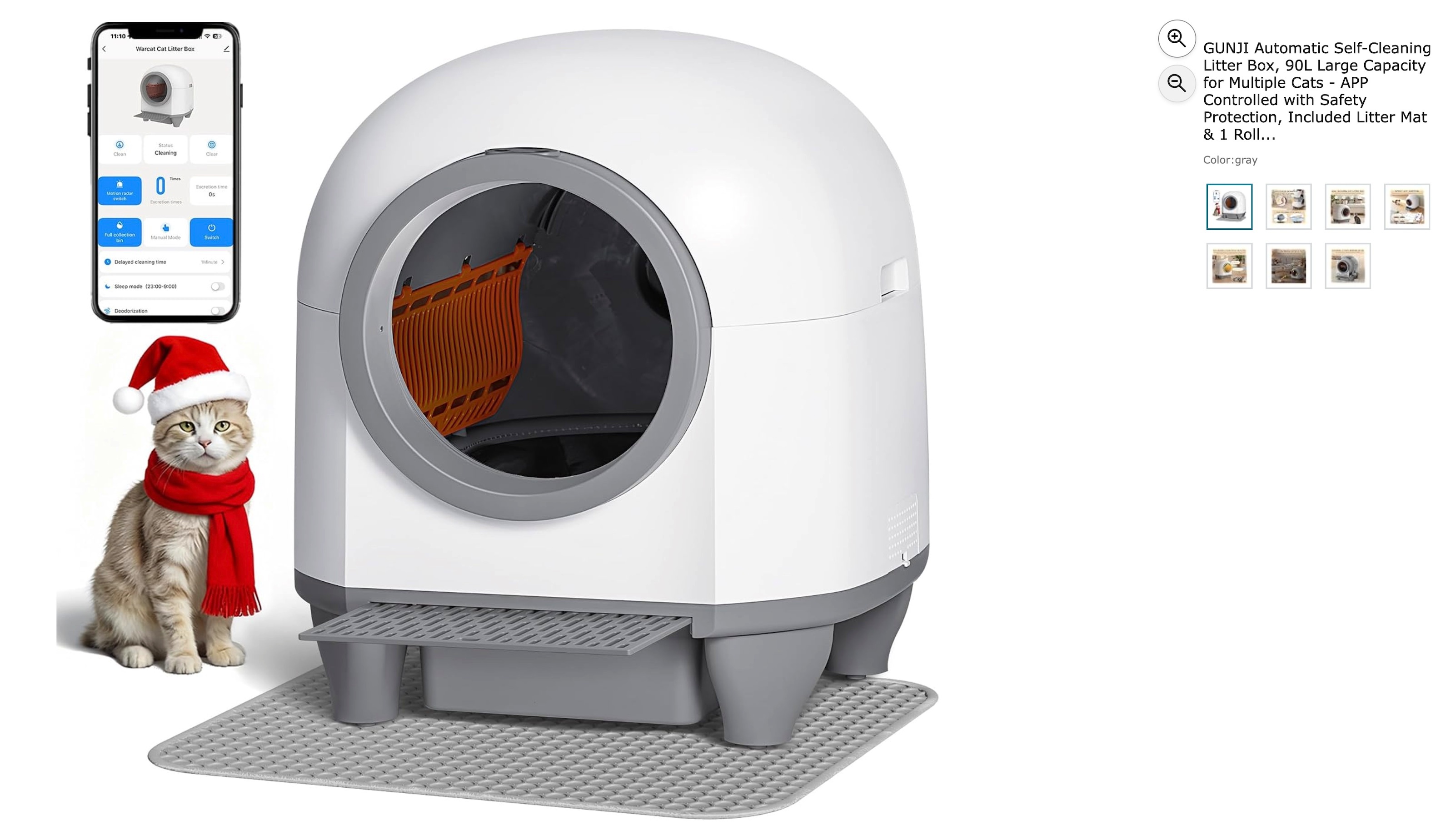 GUNJI Automatic Self-Cleaning Litter Box