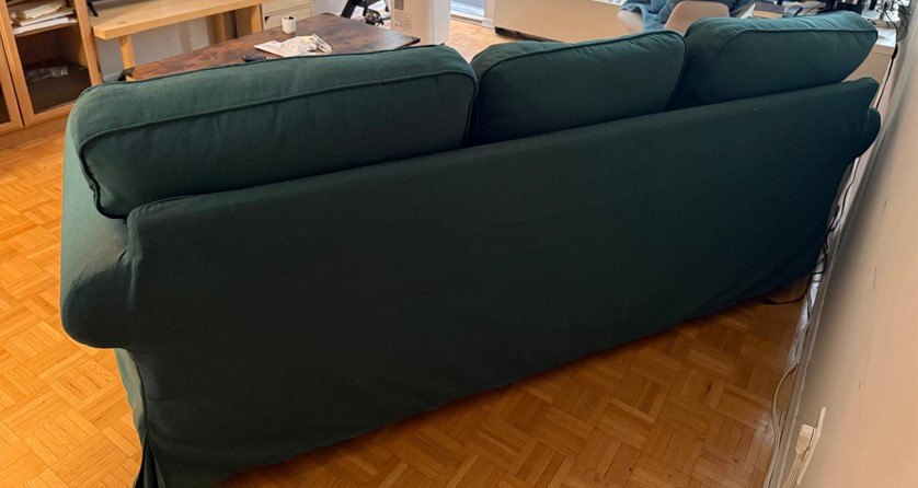 IKEA UPPLAND 3-Seater Sofa (Kelinge Grey-Turquoise) - photo 3