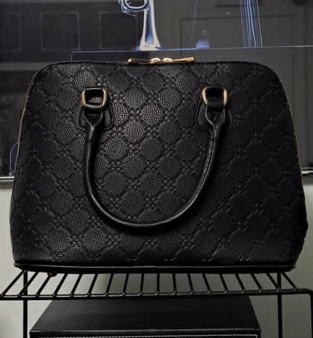 New Naturalizer Black Genuine Leather Satchel Handbag+Free Strap - photo 4