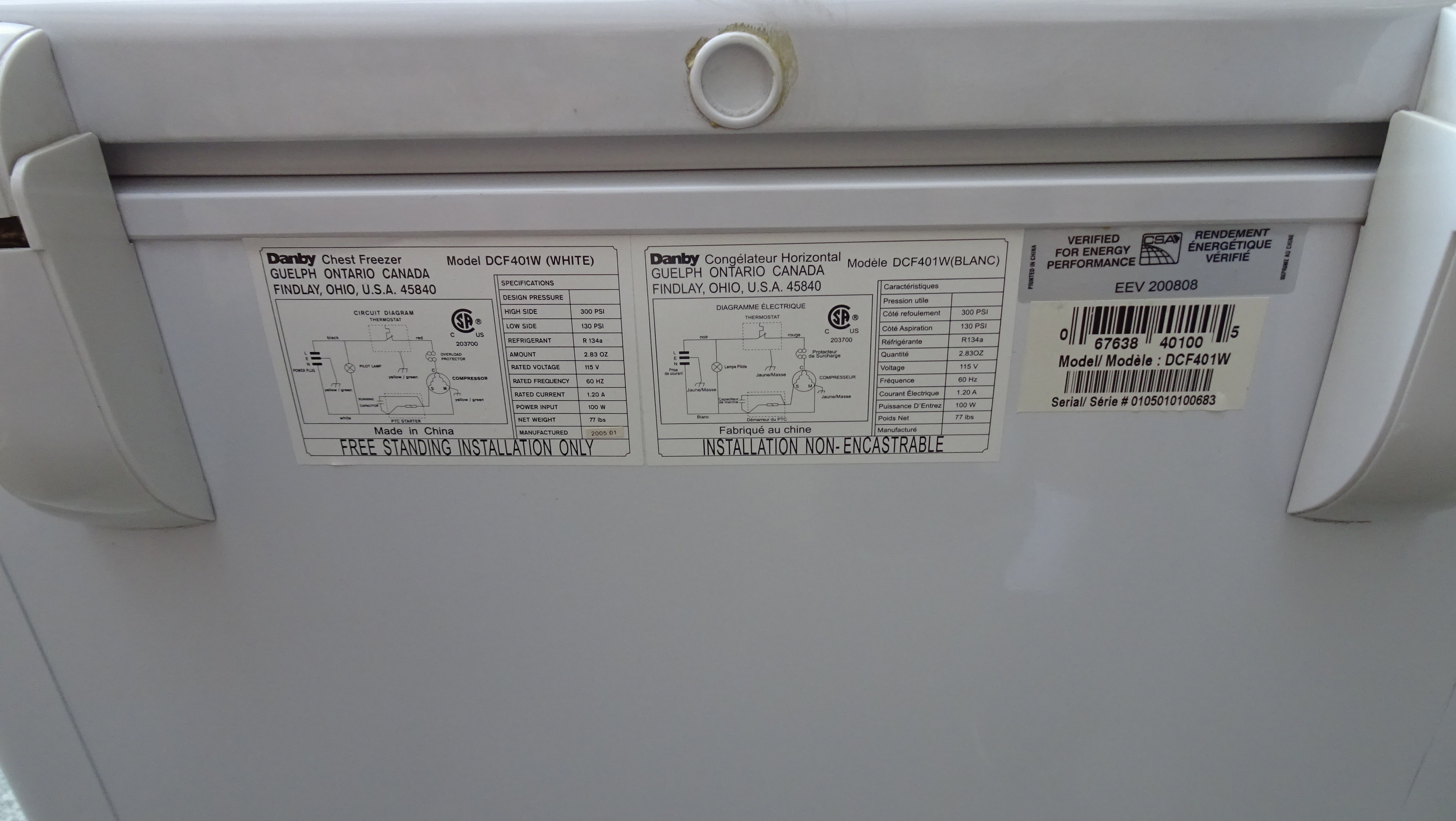 Danby Freezer in Great Condition - photo 5