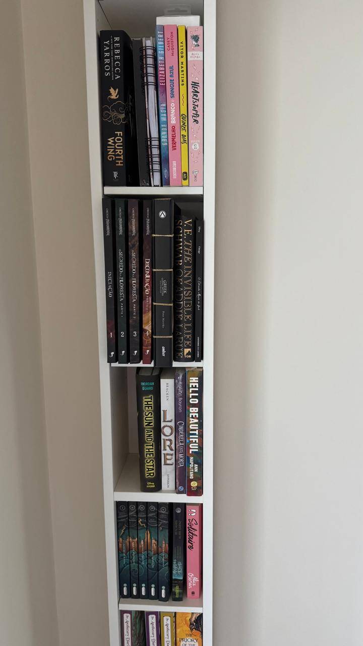 10 Ajustable shelves - White Tall Bookshelf - photo 3