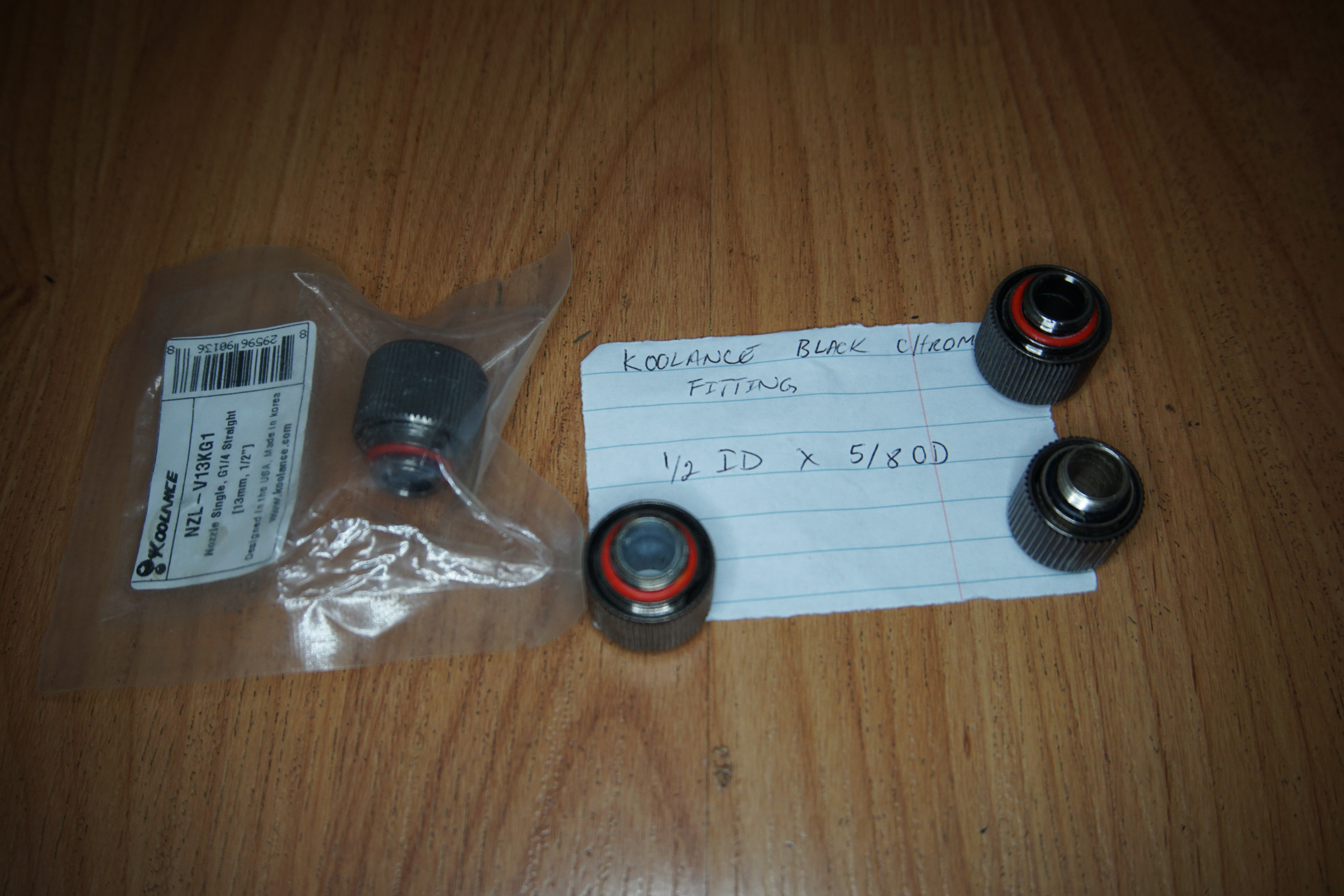 1/2 ID x 5/8 OD water cooling fittings
