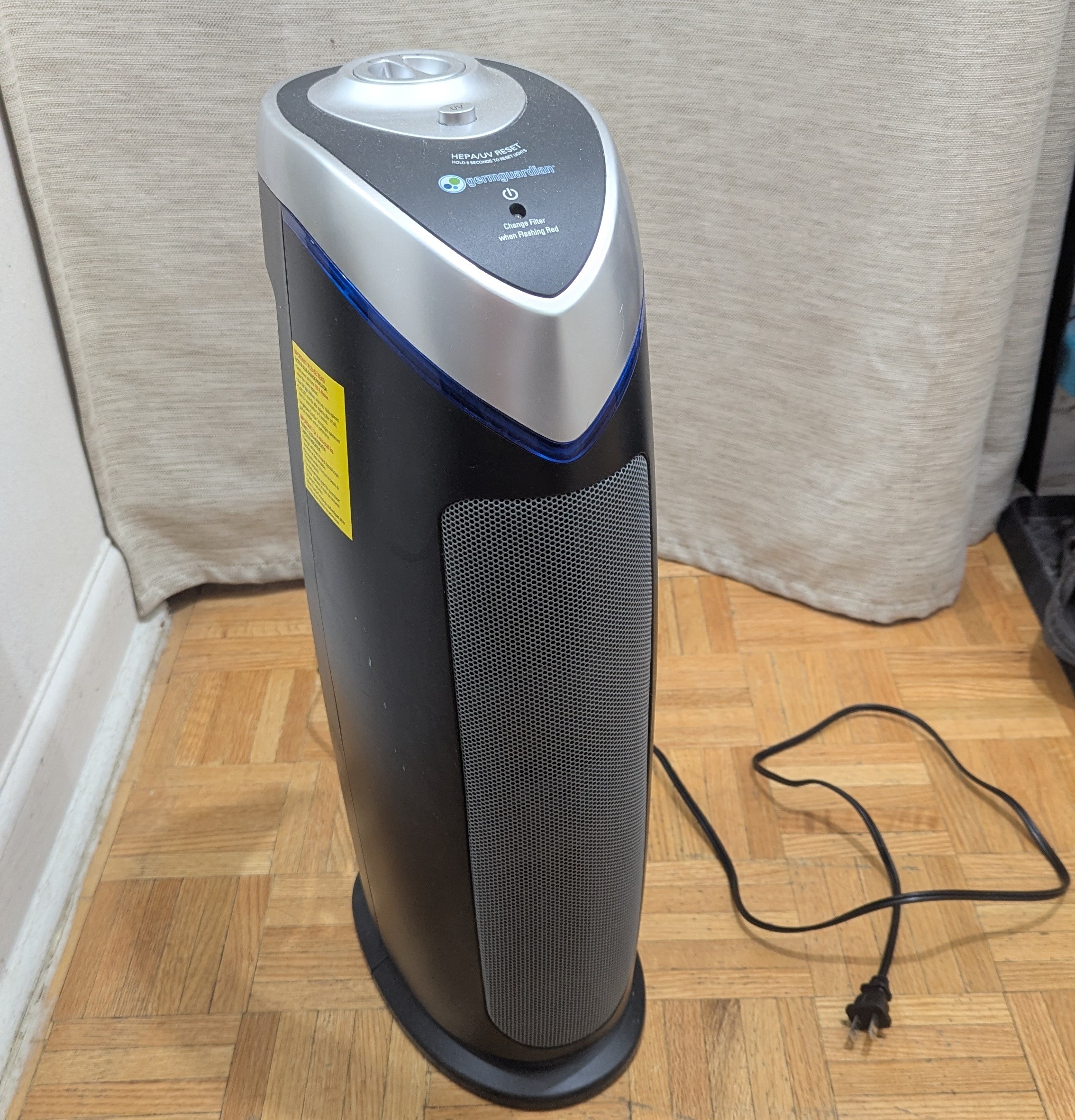 GermGuardian AC4825E 4-in-1 HEPA Filter & UVC Tower Air Purifier